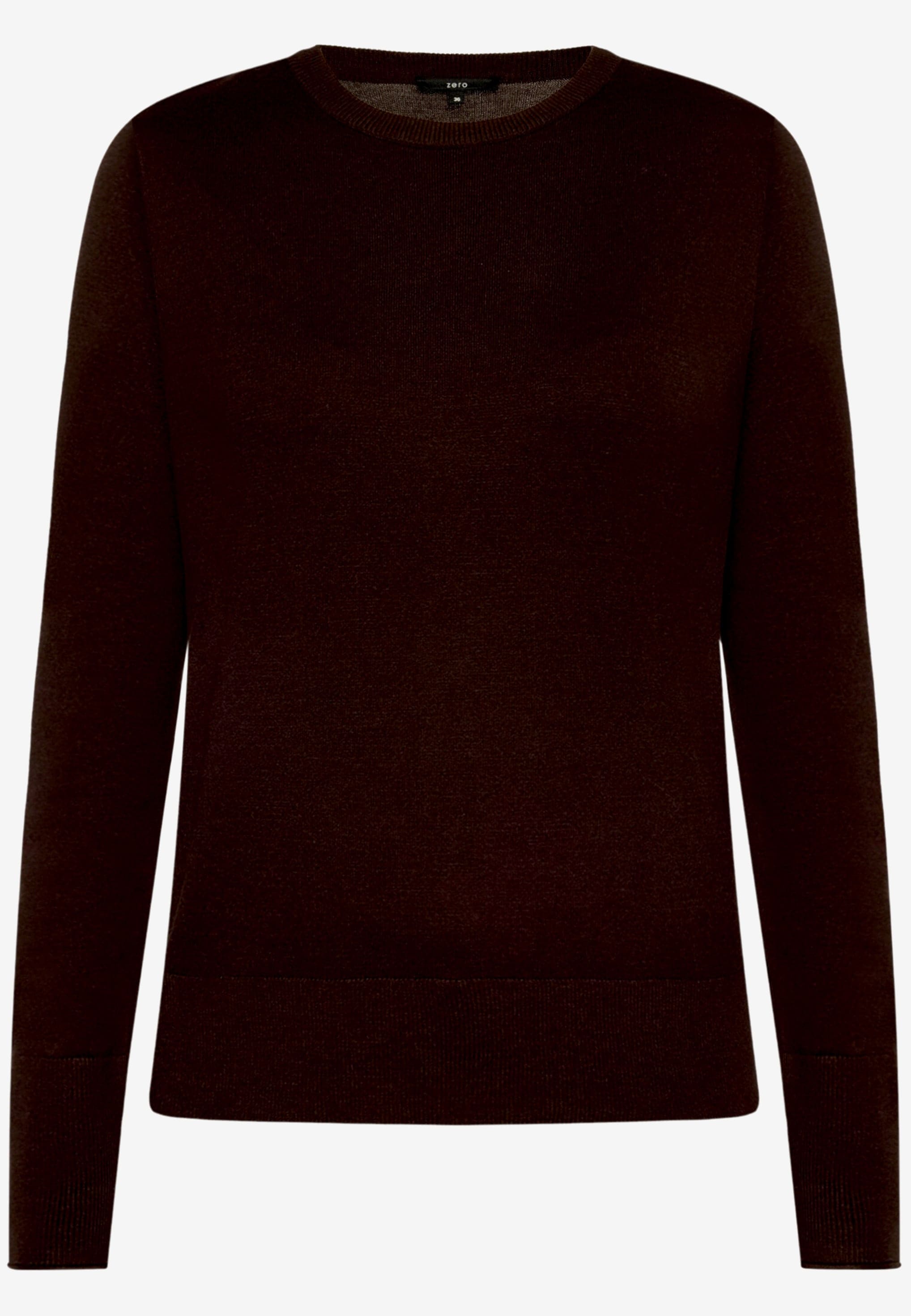 Zero Strickpullover mit Rundhalsausschnitt / Viskose