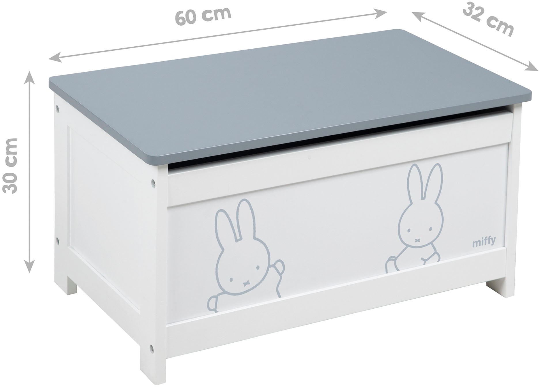 roba® Truhe »miffy®, weiss«, mit Deckelbremse; fürs Kinderzimmer
