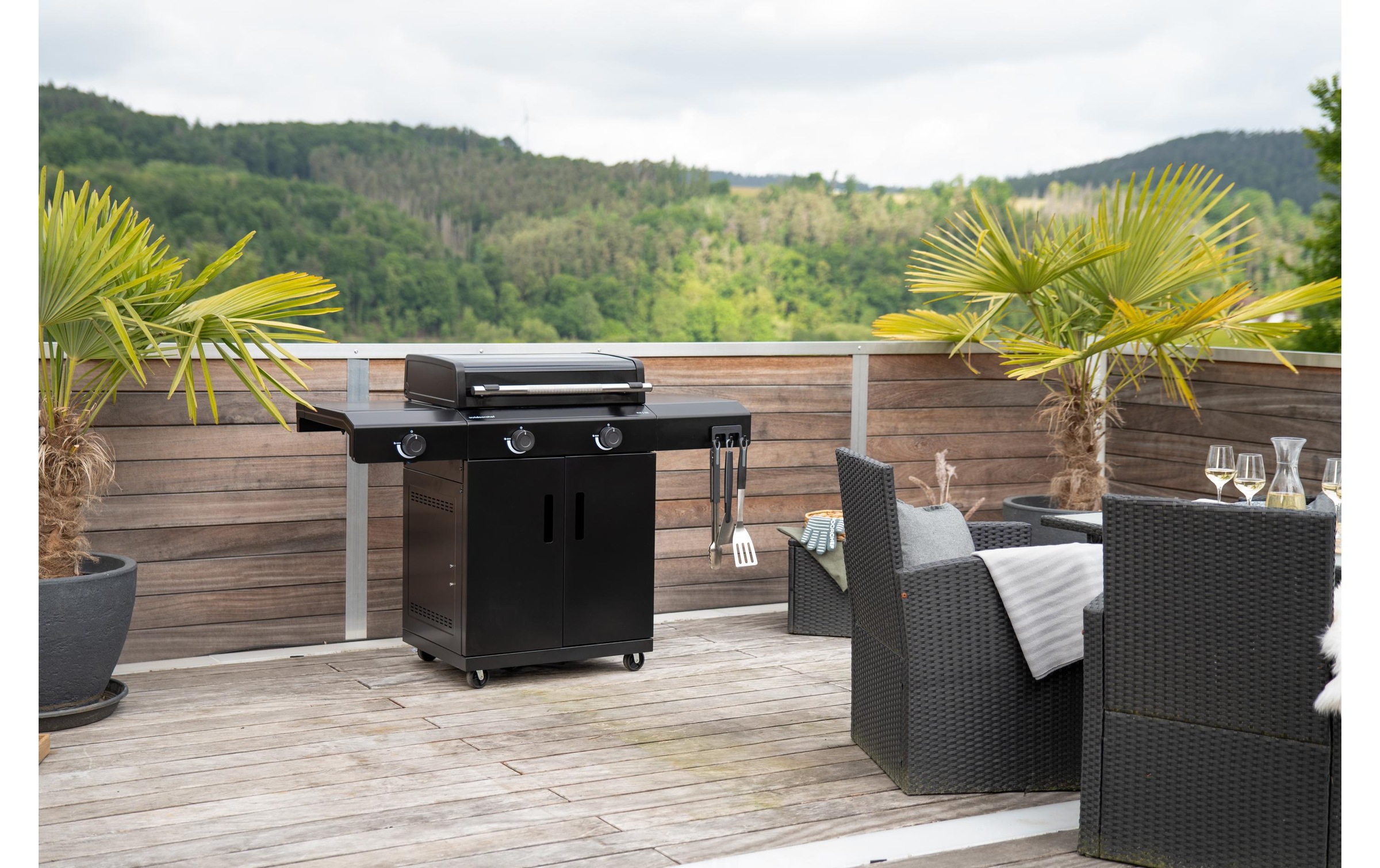 OUTDOORCHEF Gasgrill »Heat C-265« Leistungsstarke Grillstation-Planchagrill