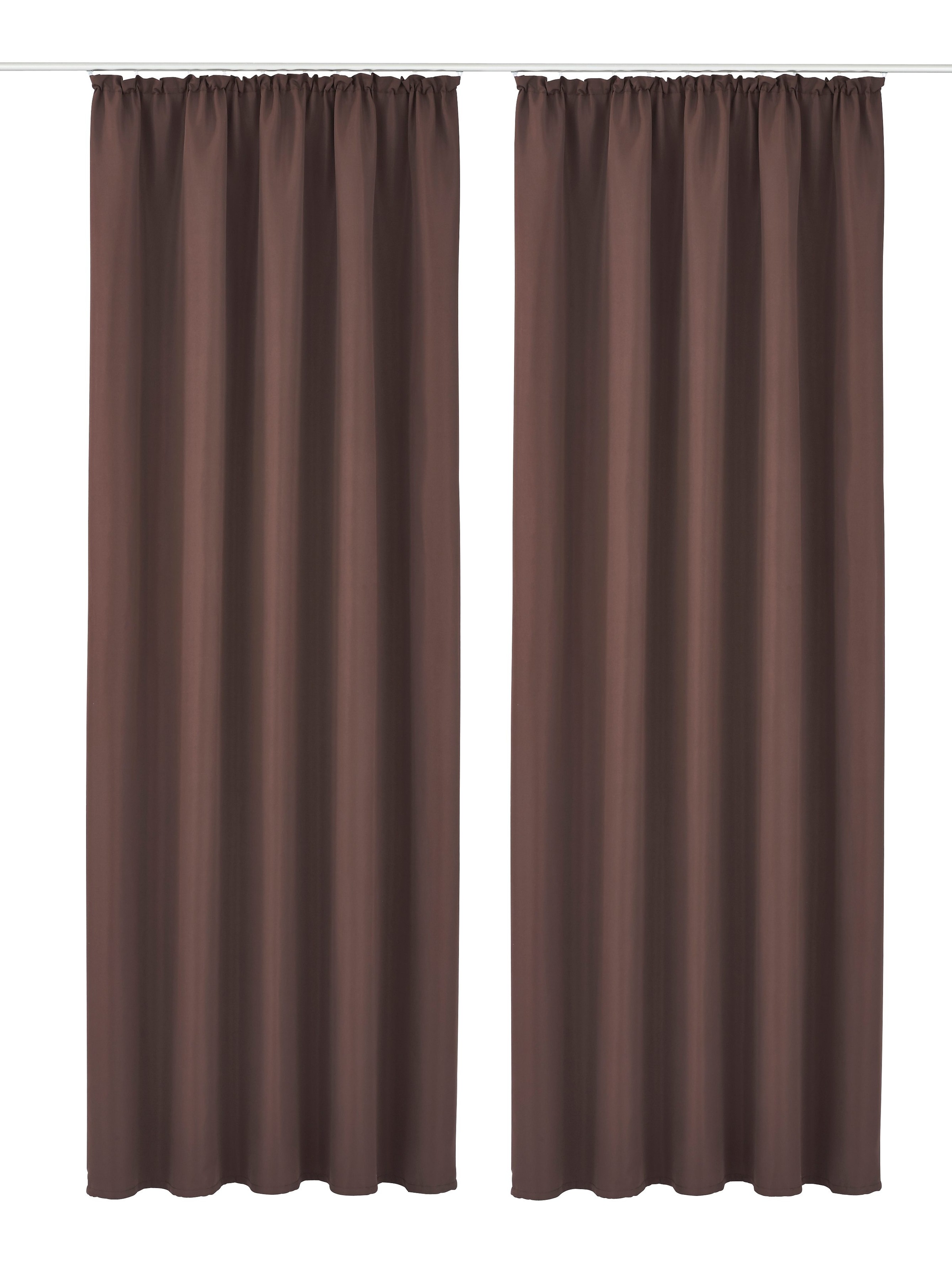 OTTO home Vorhang "Raja, Gardinen mit Kräuselband, Vorhänge Wohnzimmer" Kräuselband 2 Stk. tlg. 2er-Set, Bestseller, einfarbig, modern, pflegeleicht, Mikrofaser