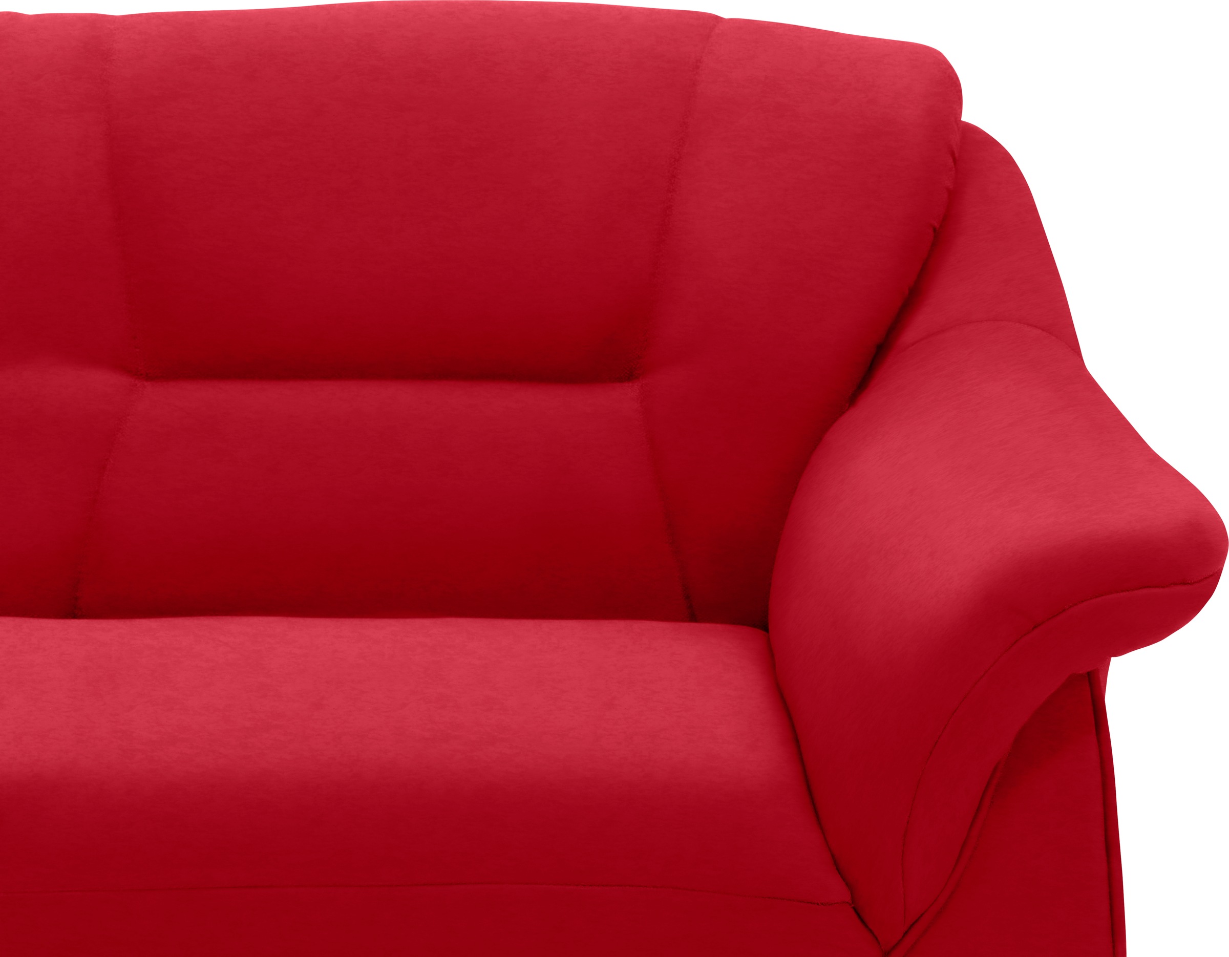 DOMO collection Ecksofa »Faenza für kleine Räume, Stellmasse 232,176cm, komfortabel, L-Form«, mit Ottomane, zeitlos, elegante Armlehnen, wahlweise mit Bettfunktion