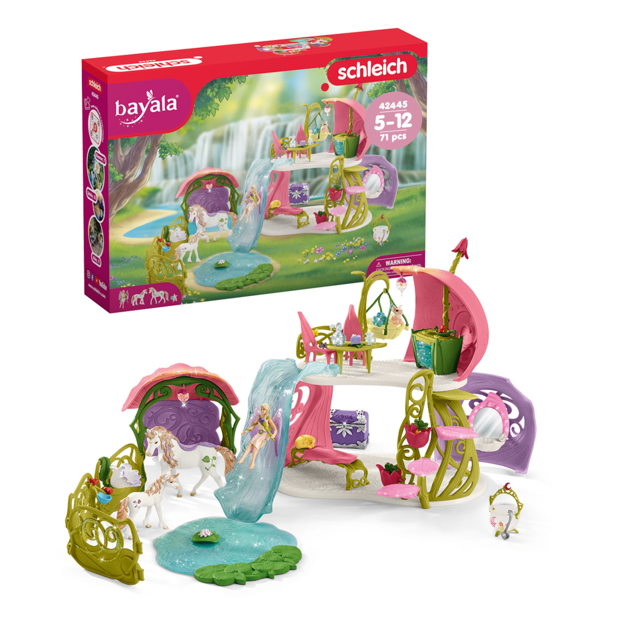 Image of Schleich Spielwelt "BAYALA, Glitzerndes Blütenhaus (42445)"