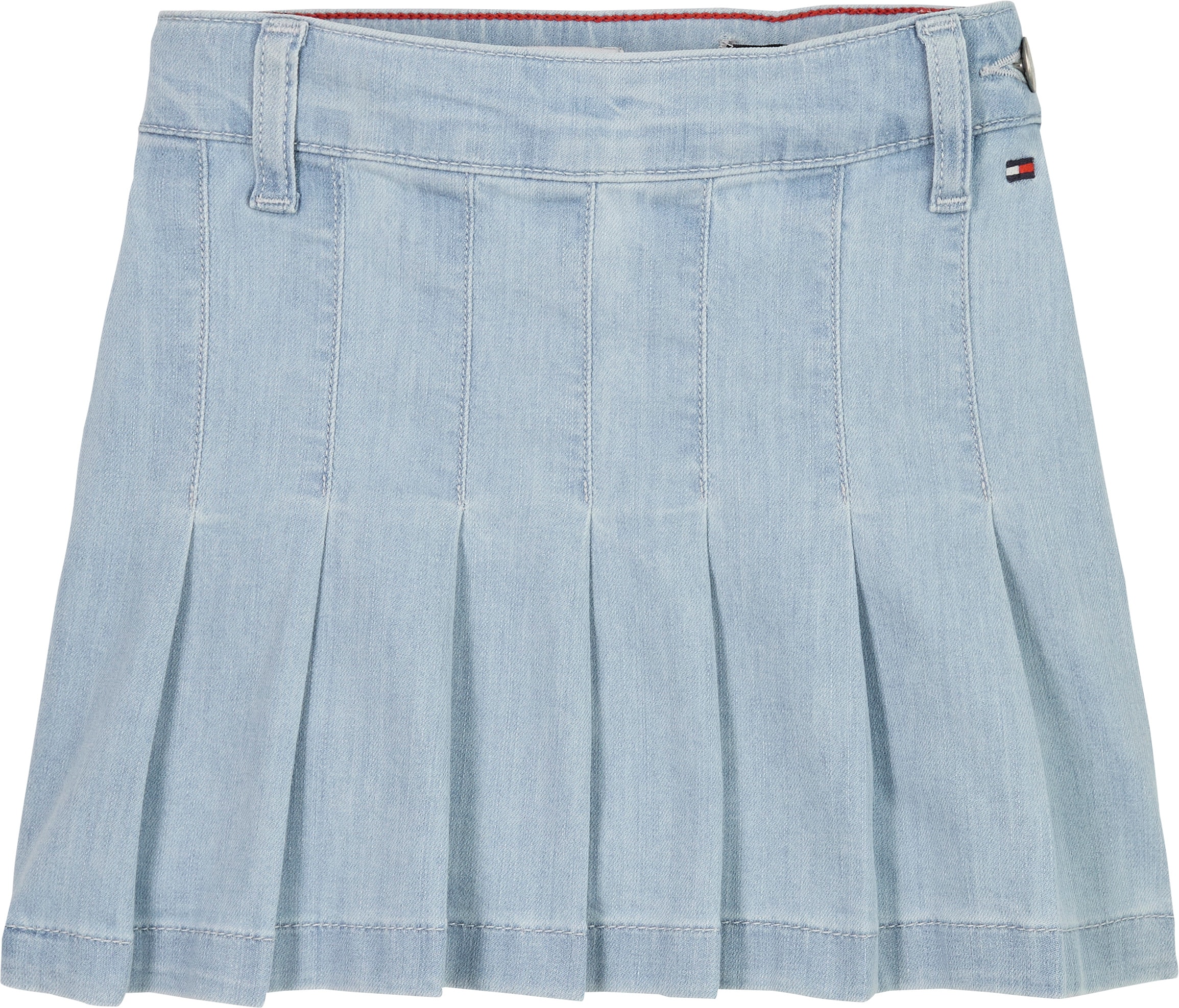 Tommy Hilfiger Jeansrock »DENIM PLEATED SKIRT«, für Kinder bis 16 Jahre, mit Falten