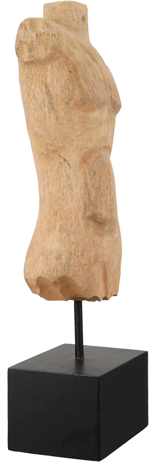 GILDE Sculpture »Skulptur Torso naturfarben« torse sculpture abstraite présentoir décoratif accessoire d'intérieur