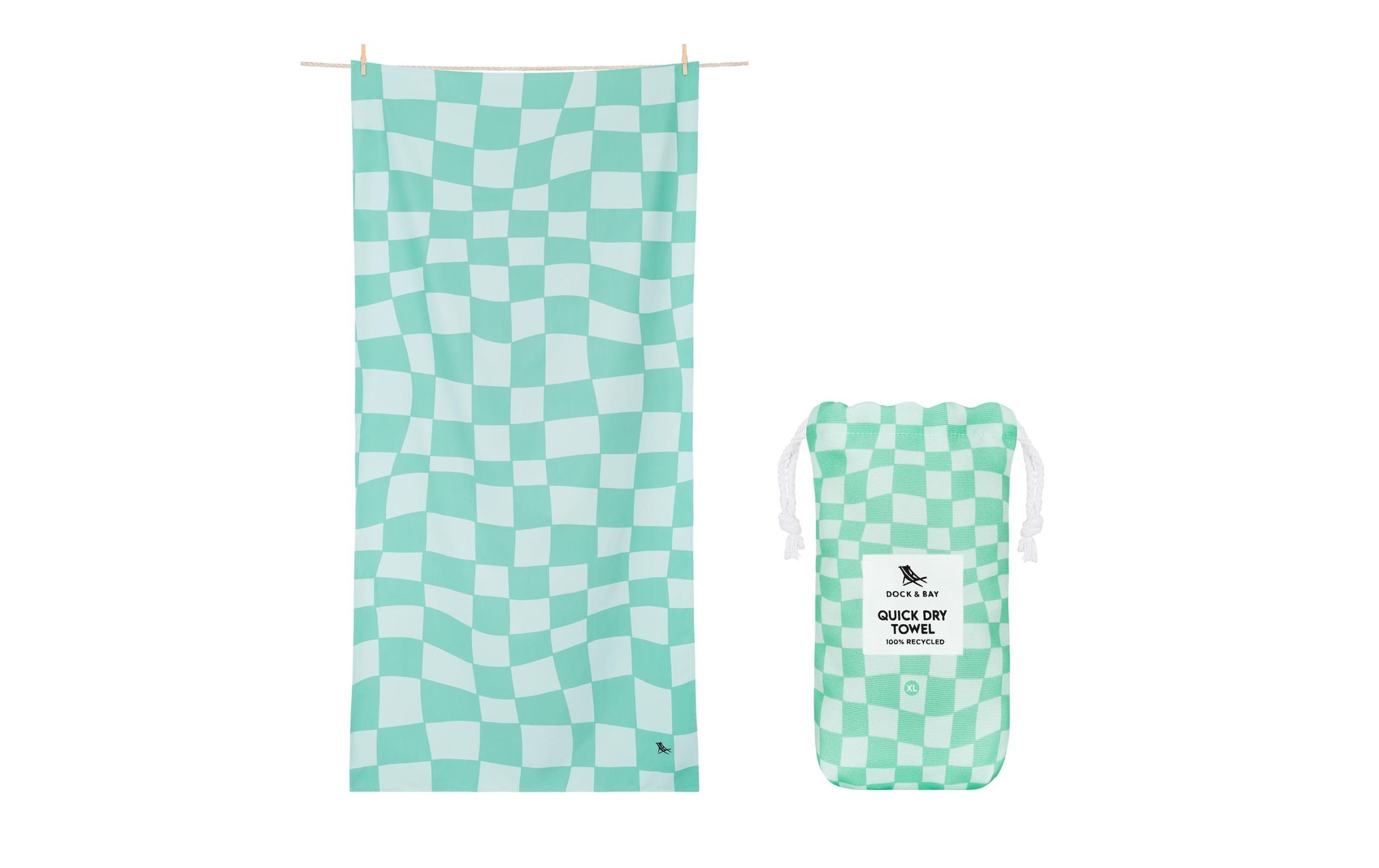 Image of Strandtuch "Dock & Bay Check Mate 200 cm x 90 cm"