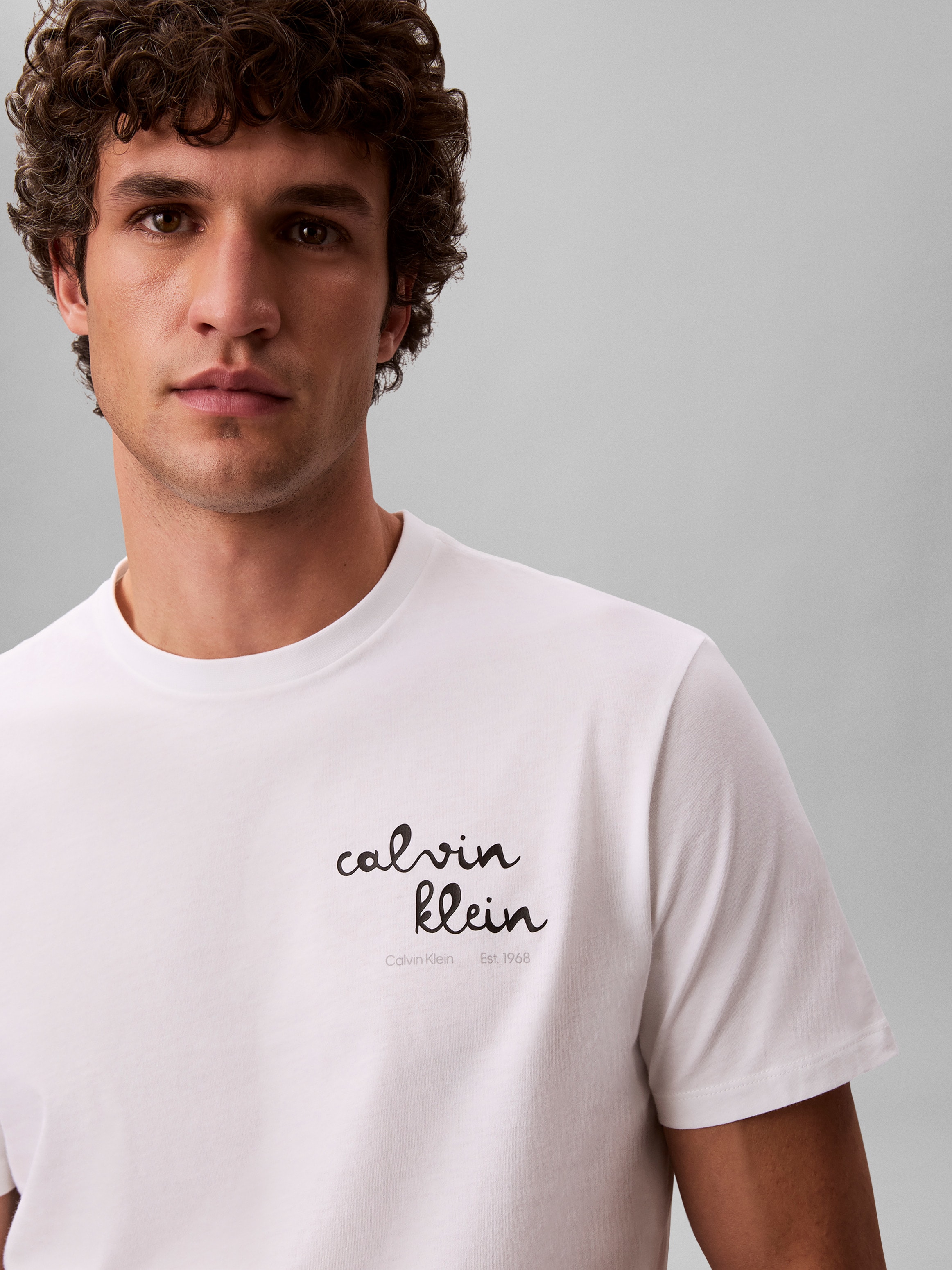 Calvin Klein Jeans T-shirt »LINES SEASONAL« Coupe régulière avec imprimé