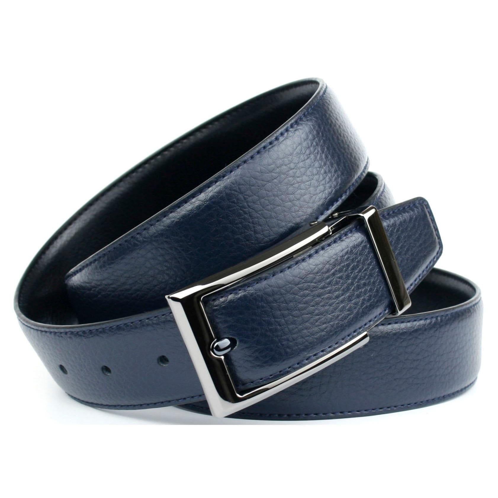 Anthoni Crown Ceinture en cuir Klassischer Wendegürtel für Business-Outfit