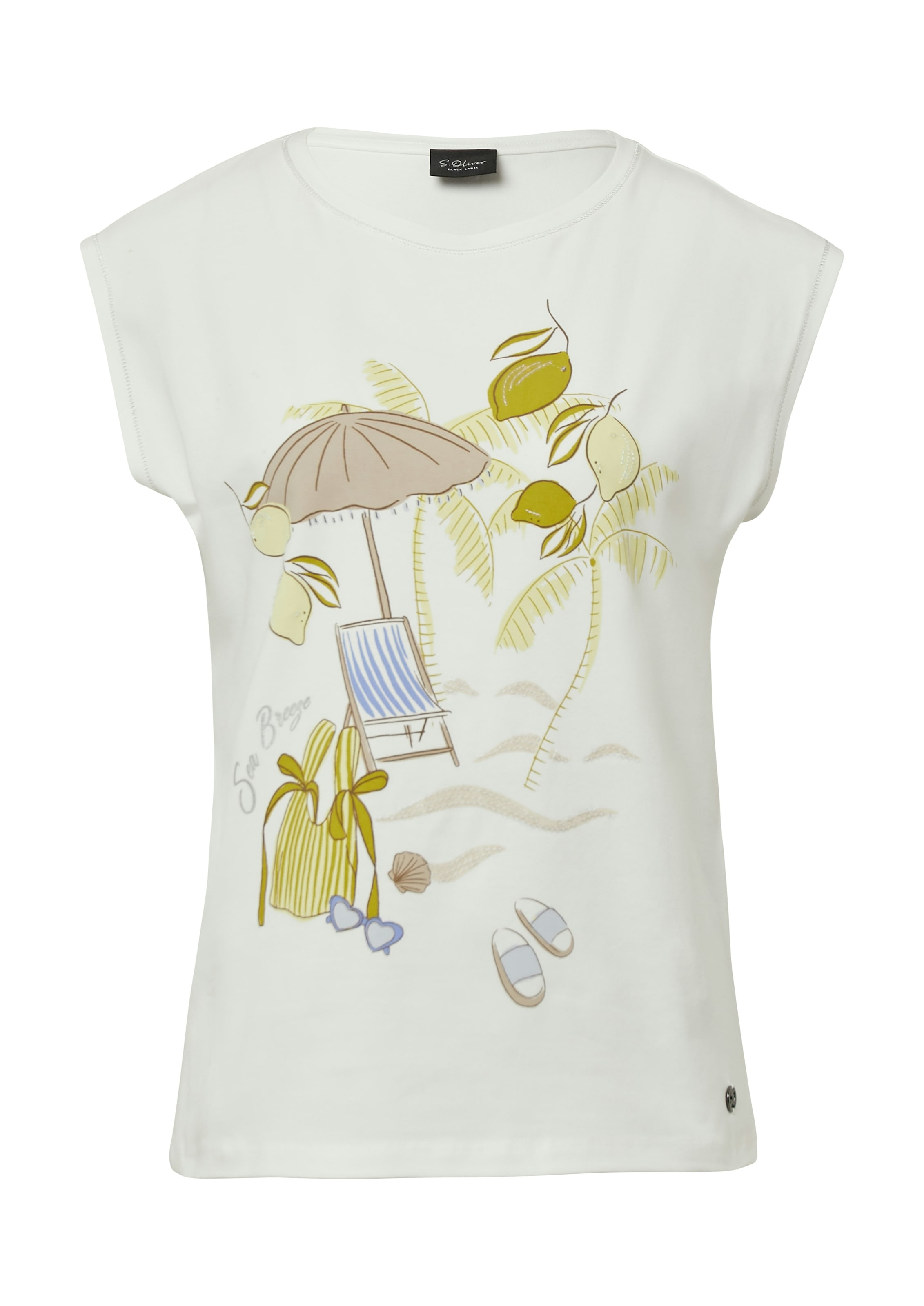 s.Oliver BLACK LABEL T-shirt avec imprimé motif