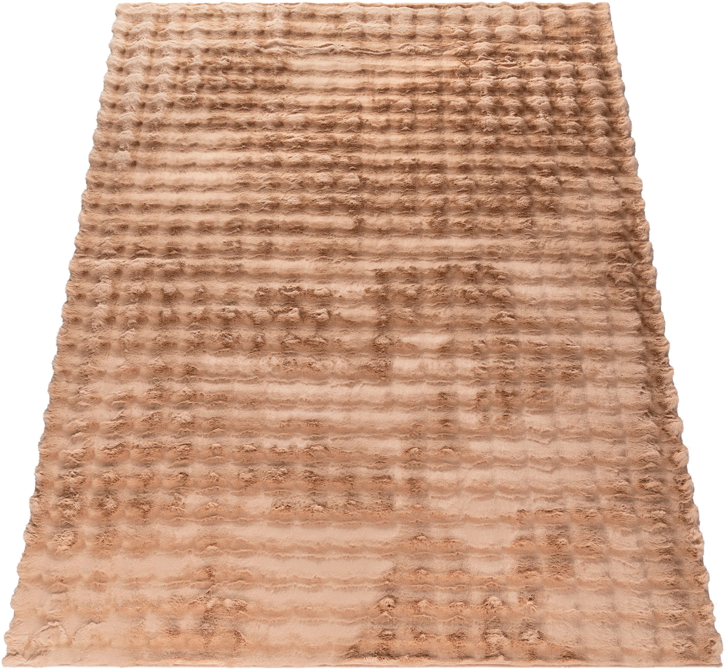 Image of Paco Home Hochflor-Teppich "Arnheim 741" rechteckig 34 mm Höhe Uni Farben, modernes Design, besonders weich, Hoch-Tief Effekt