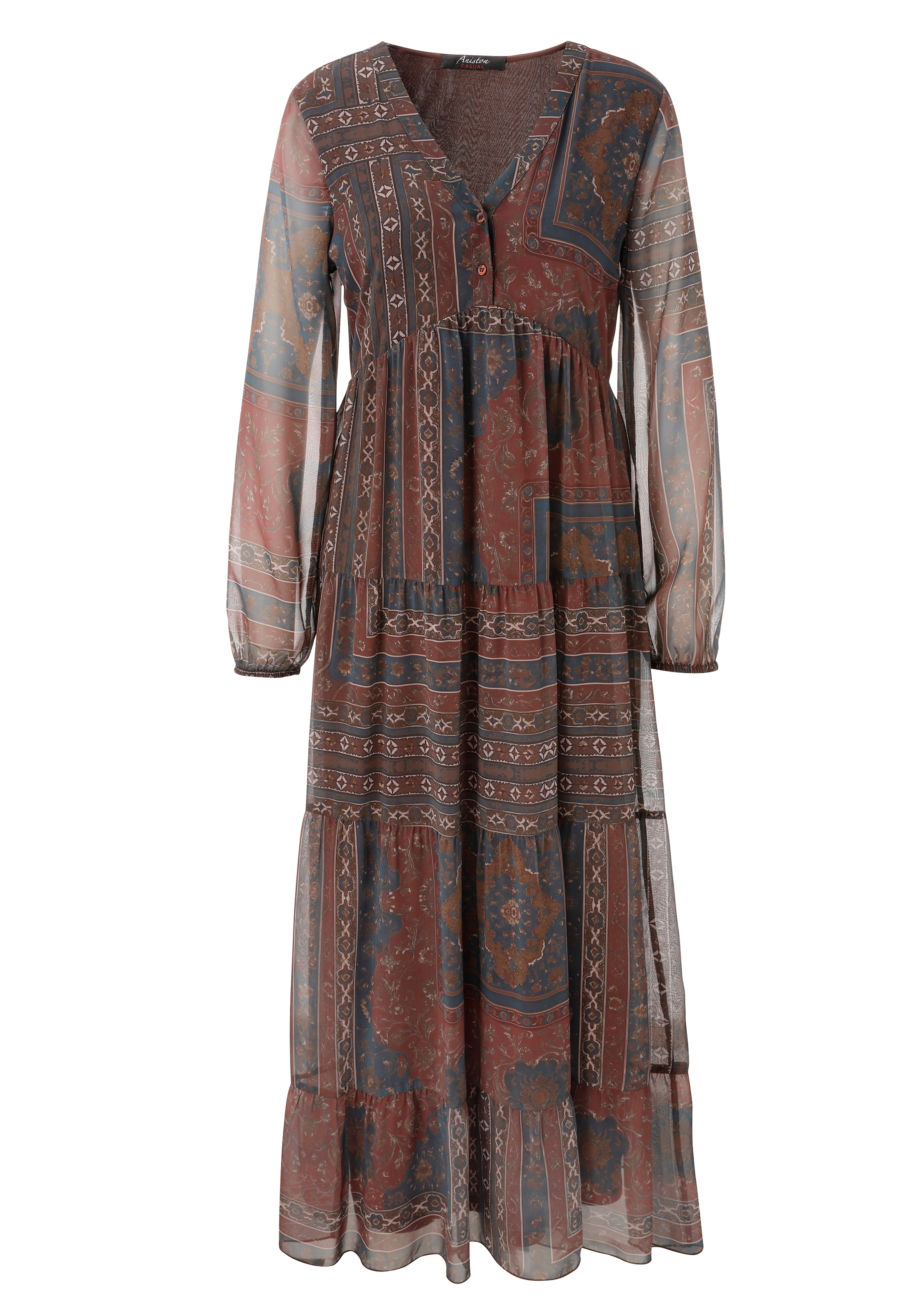 Aniston CASUAL Maxi robe look folklore - chaque pièce est unique - NOUVELLE COLLECTION