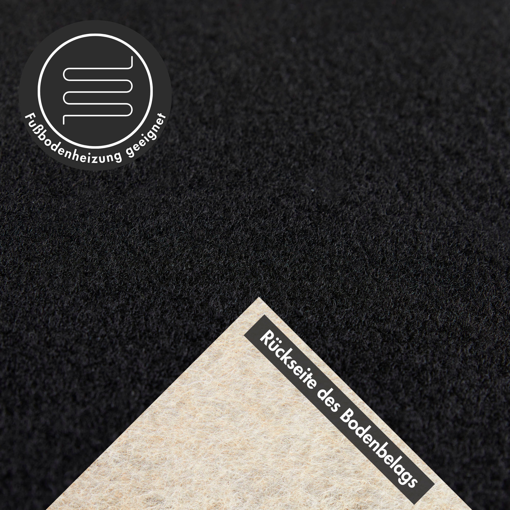 Andiamo Teppichboden »Sina, Velours, Made in Belgium«, rechteckig, 9 mm Höhe, Uni Farben, Breite 400 cm, strapazierfähig, pflegeleicht, Wohnzimmer