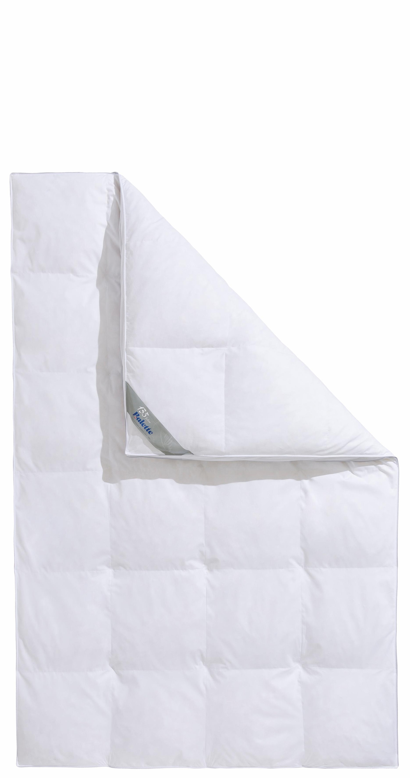Balette Federbettdecke »Lena«, warm, Füllung 100% Federn, Bezug 100% Baumwolle, (1 St.), Bettdecke in 135x200 cm und weiteren Grössen, für Winter geeignet