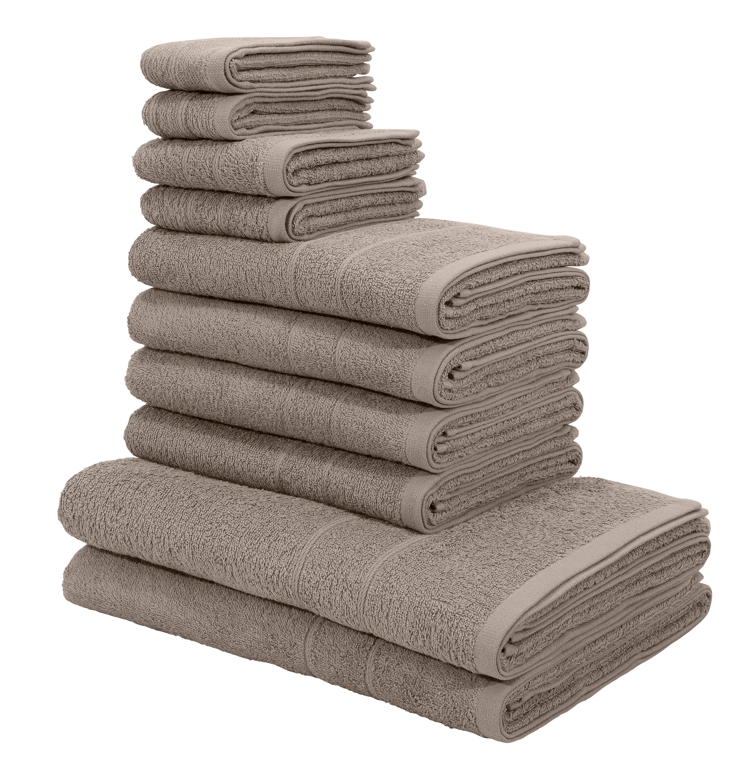 Set Bordüre, mit Baumwolle Handtücher my auf 100% versandkostenfrei Set, aus tlg., 10 »Inga«, Walkfrottee, Handtuchset home Handtuch feiner