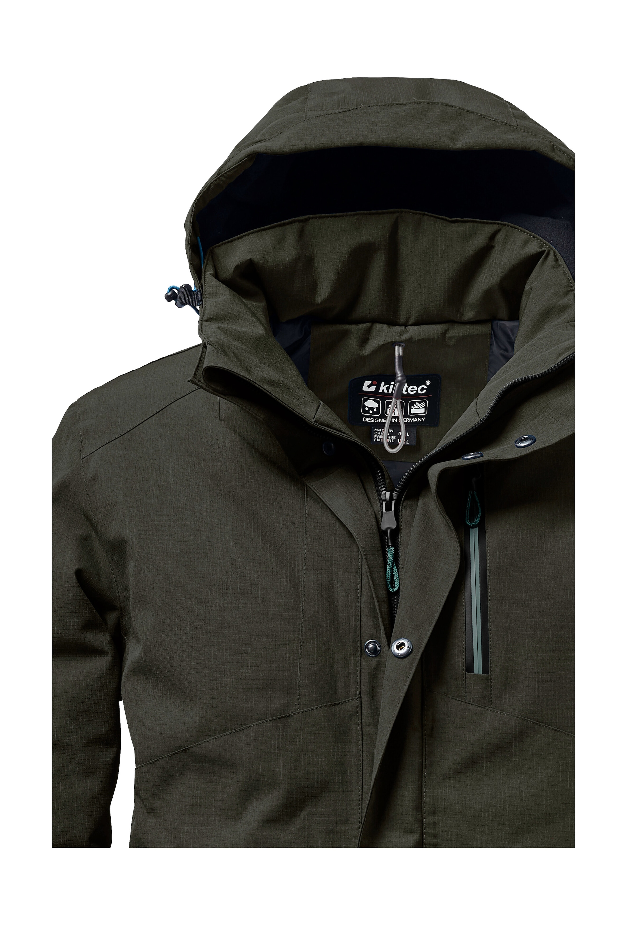 Killtec Outdoorjacke »KOW 161 MN JCKT« Wasser- und winddichte Funktionsjacke mit abnehmbarer Kapuze