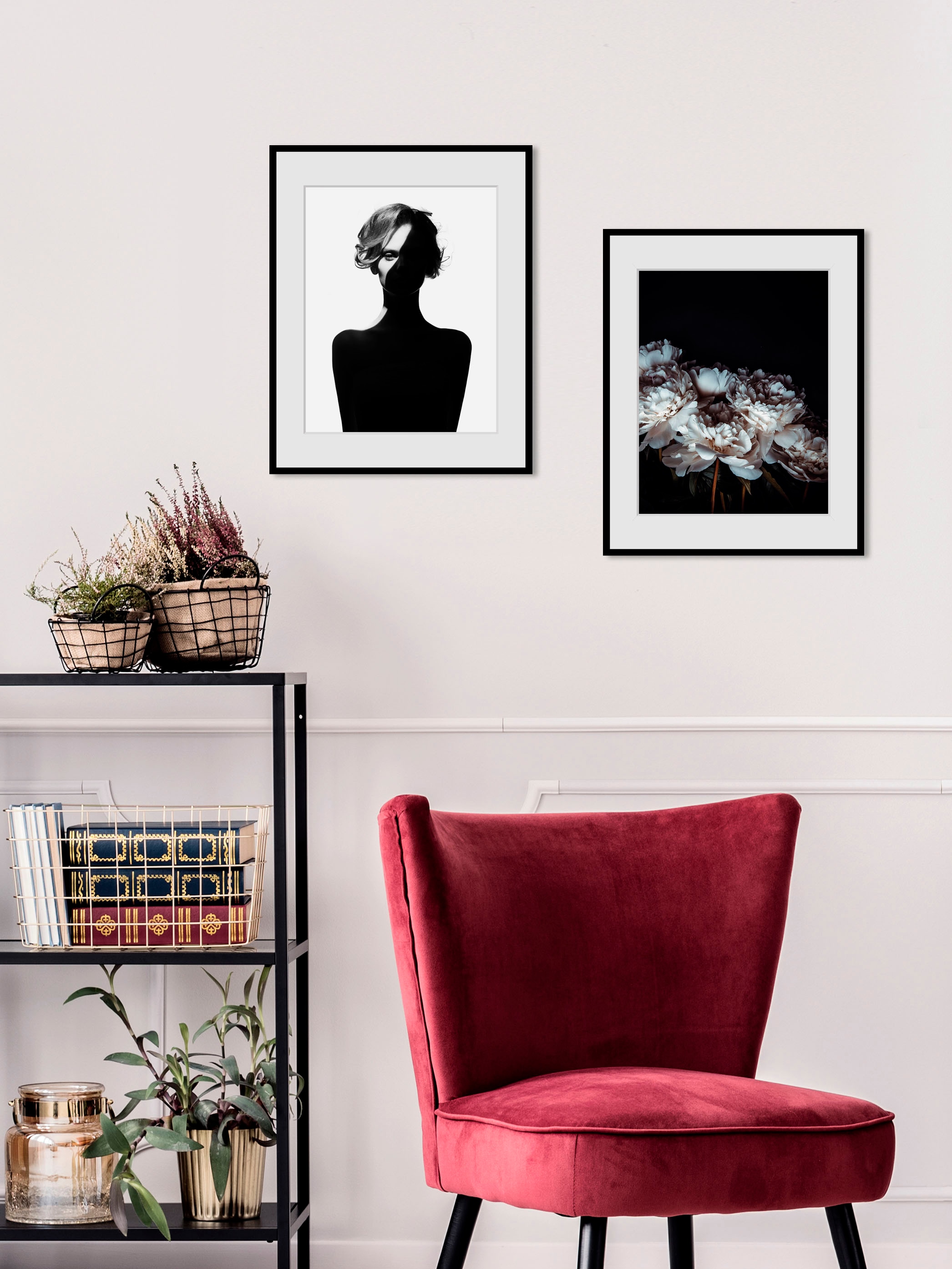 Image of queence Bild "Ella" Blumen Foto Pflanzen Pflanzenbilder 1 Stk. tlg. HD Premium Poster-Druck inkl. Holzrahmen