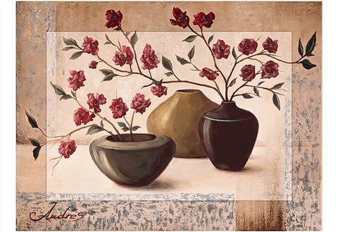 Image of Home affaire Kunstdruck »Andres: Silver framed cherry blossoms«, 81/60 cm bei Ackermann Versand Schweiz