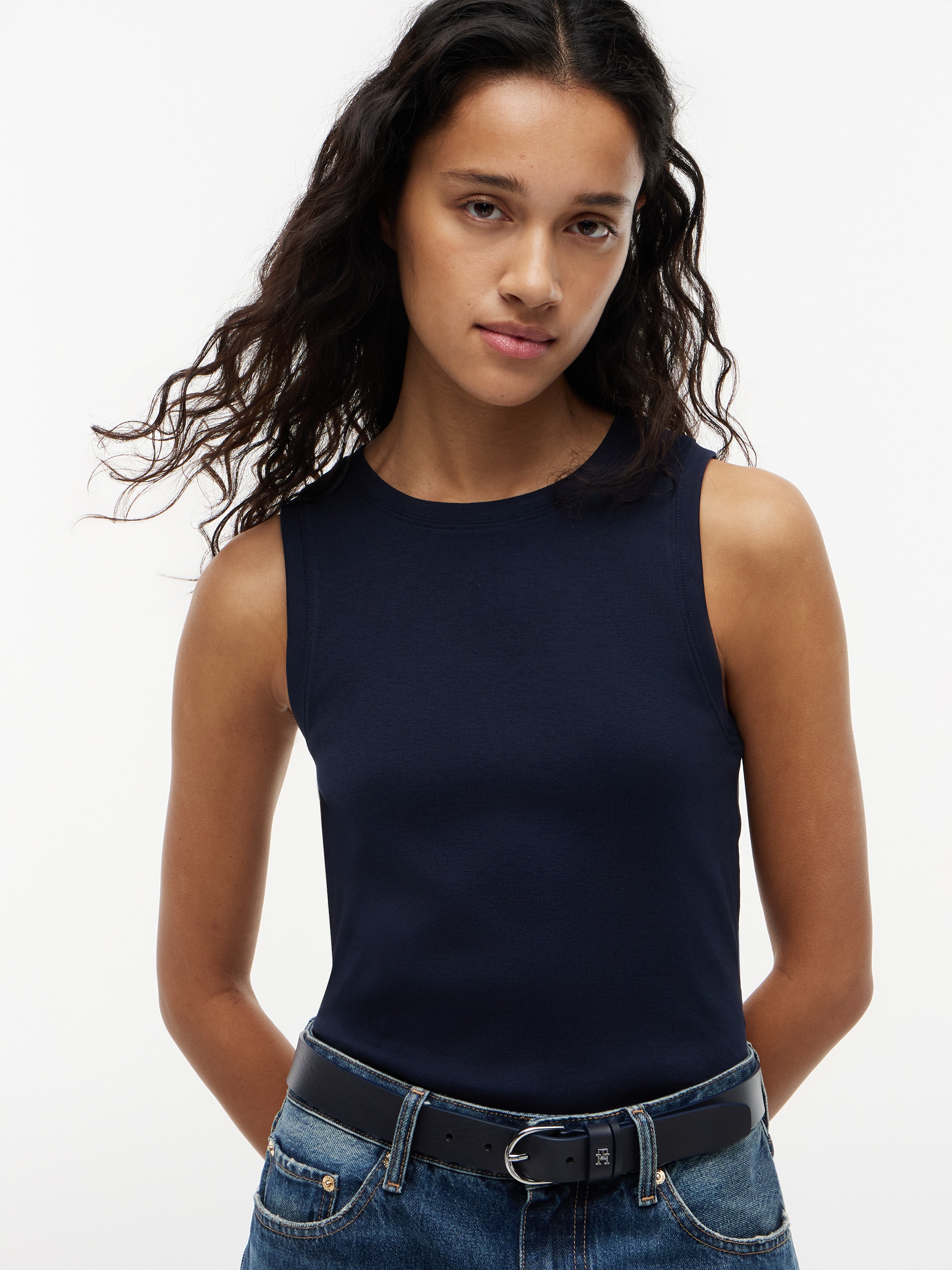 Tommy Hilfiger Débardeur »MULTISTRIPE TANK TOP« Coton