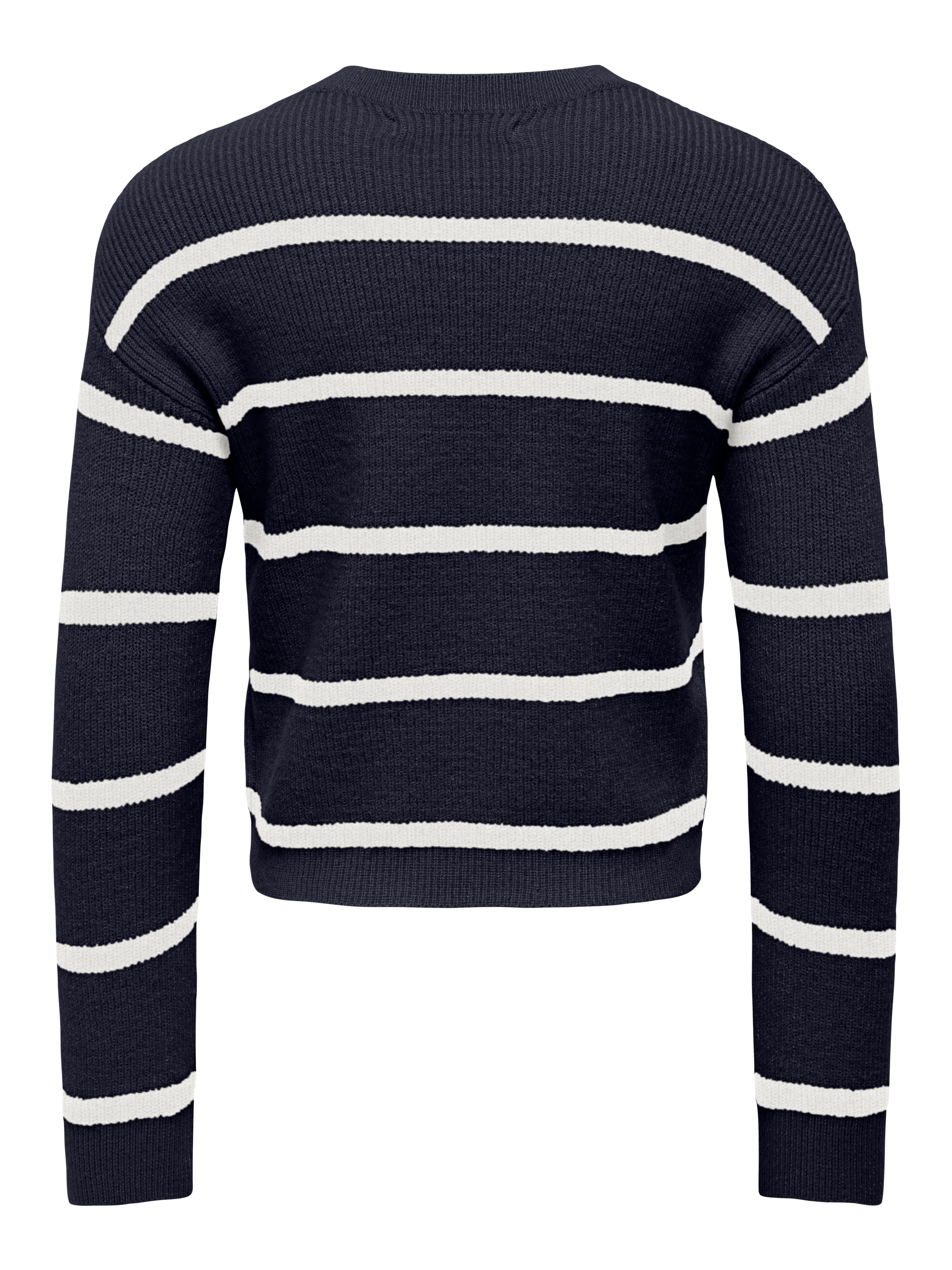 KIDS ONLY Pull en tricot »KMGFRANCA LIFE SHORT LS STRIPE KNT NOOS« Viskosemischung, loose fit