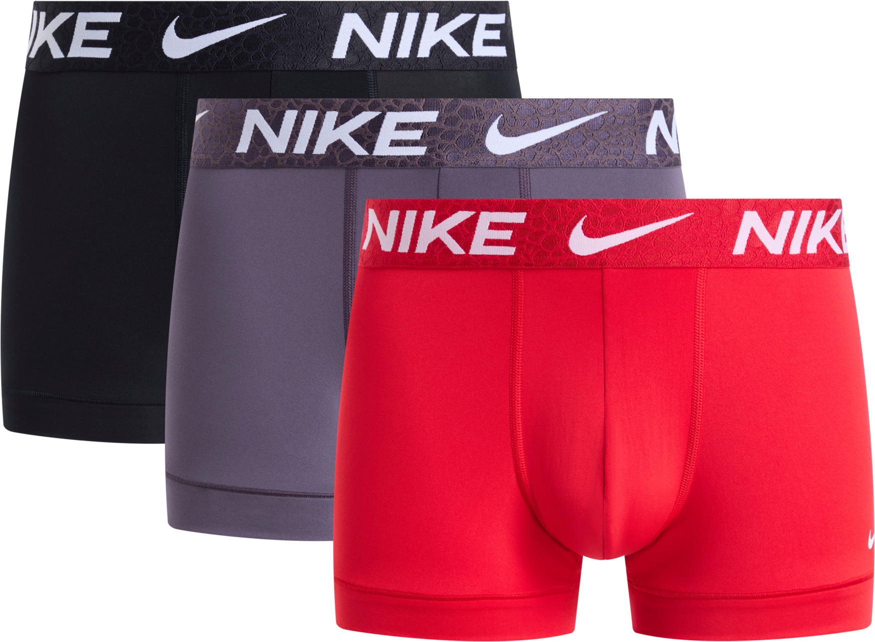 NIKE Underwear Tronc »TRUNK 3PK« Packung, 3er, 3 cuis mit Logo-Elastikbund