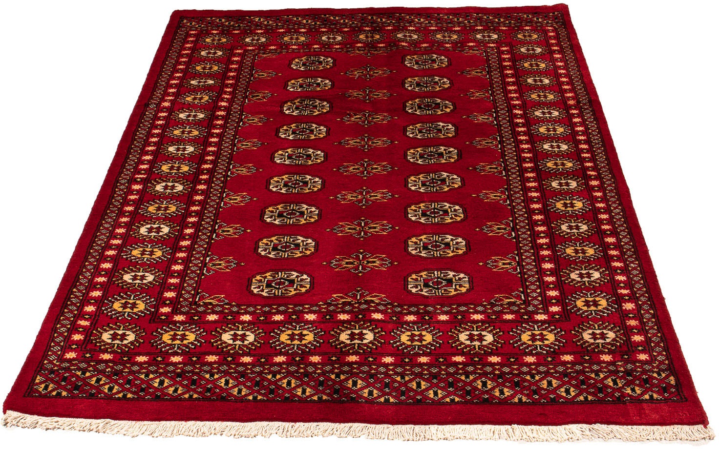 Image of morgenland Orientteppich »Pakistan - 190 x 125 cm - dunkelrot«, rechteckig, 6 mm Höhe, Wohnzimmer, Handgeknüpft, Einzelstück mit Zertifikat bei Ackermann Versand Schweiz