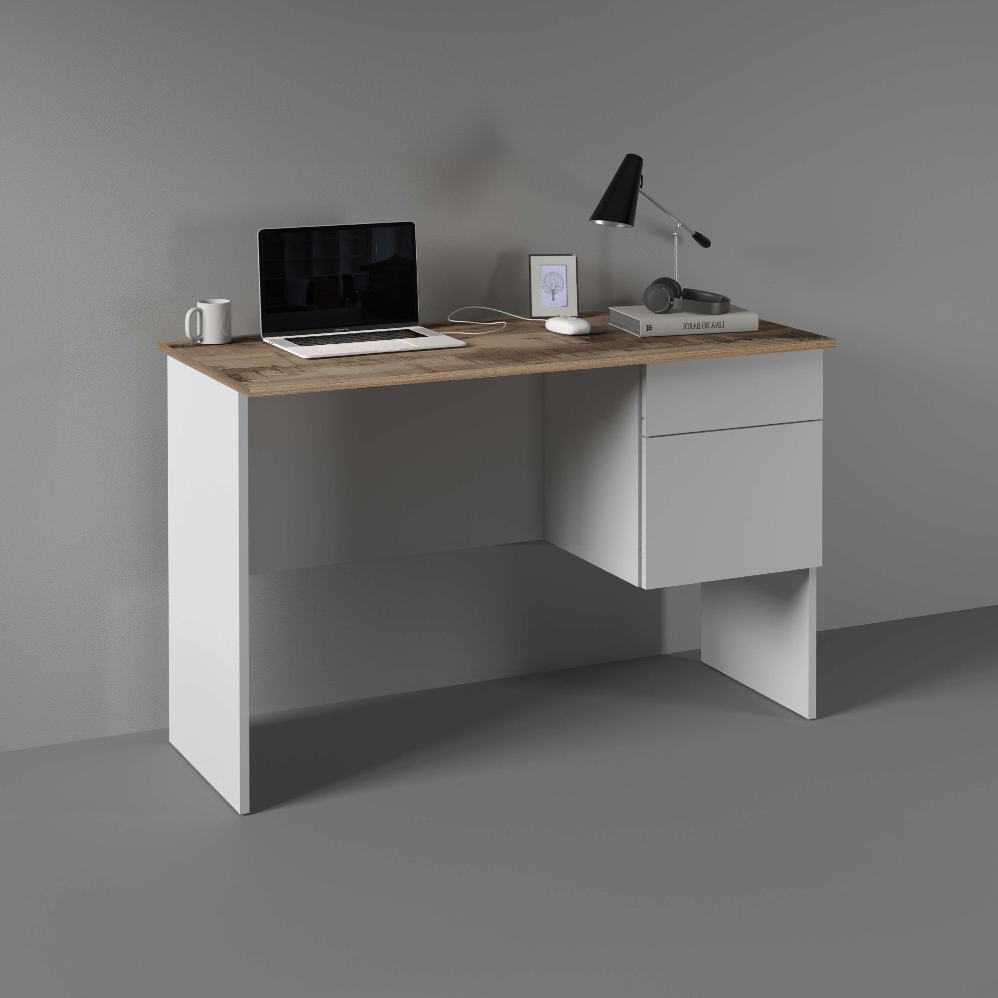 INOSIGN Schreibtisch »Sunrise, kleiner Computertisch, Bürotisch« mit 1 Tür & 1 Schublade, Tischplatte Breite 110 cm, Made in Italy