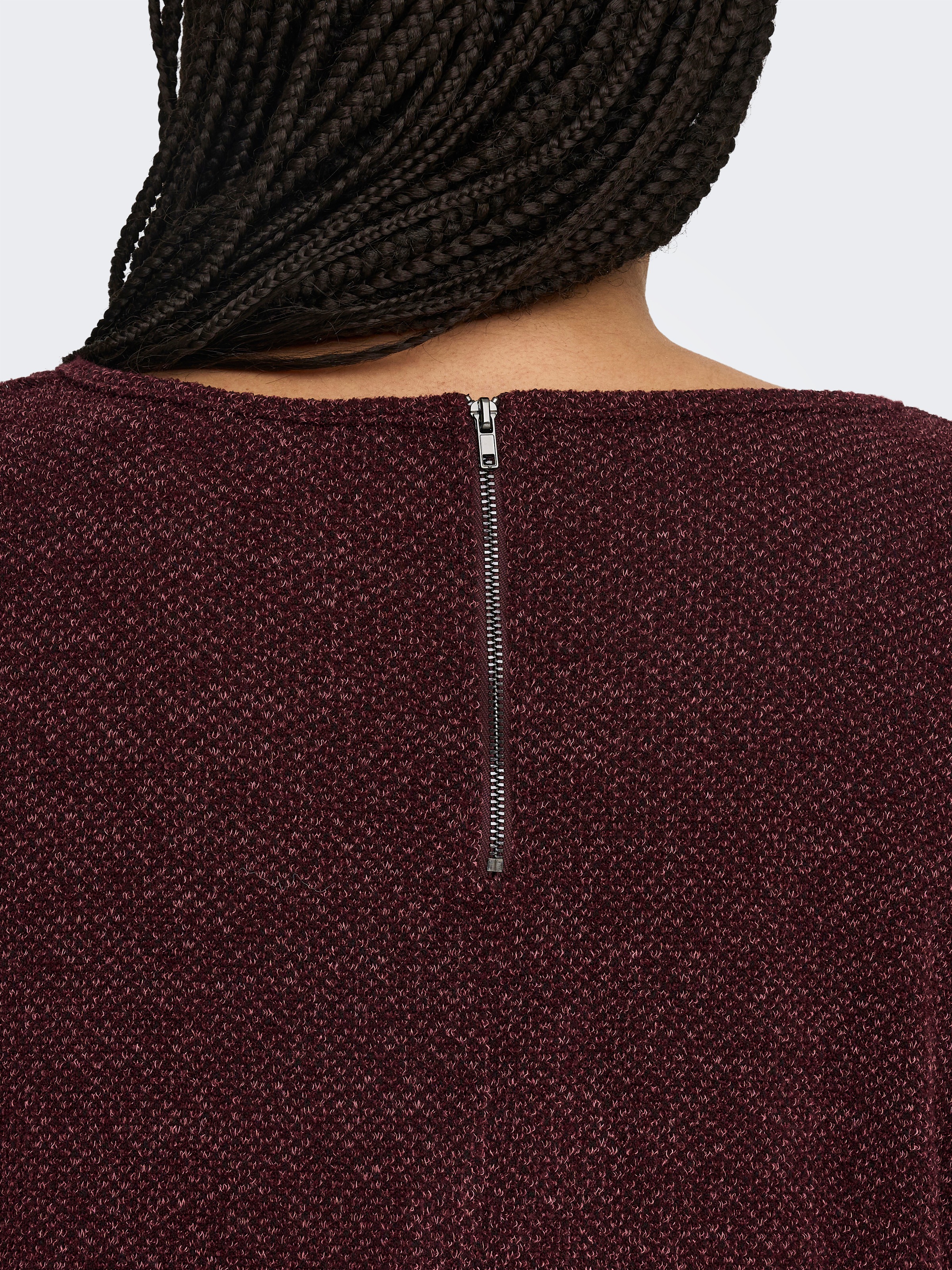 ONLY CARMAKOMA 3/4-Arm-Shirt »CARMARTHA 3/4 TOP« Kunstfaser, loose fit