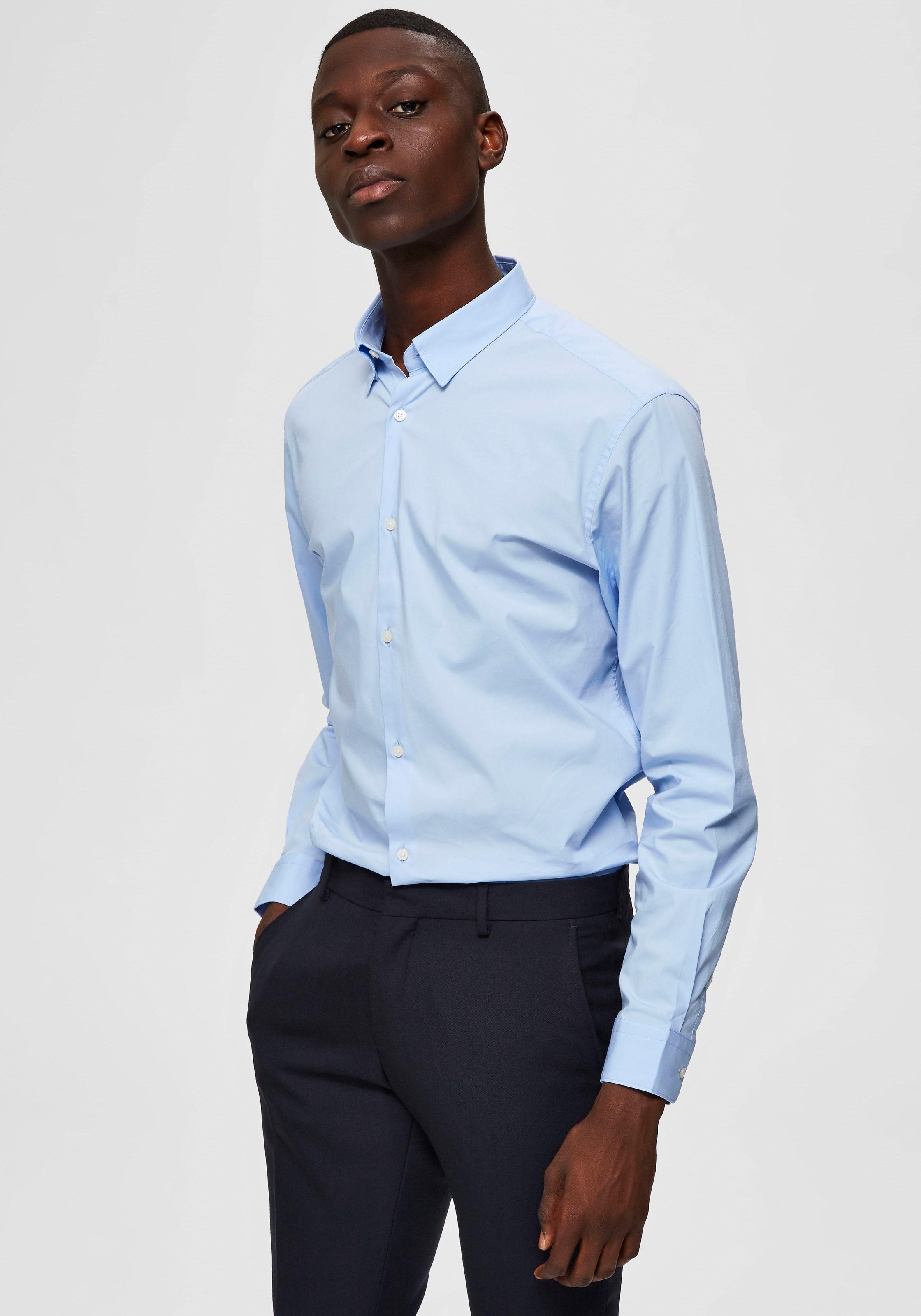Image of SELECTED HOMME Langarmhemd »SLIM MICHIGAN SHIRT« bei Ackermann Versand Schweiz