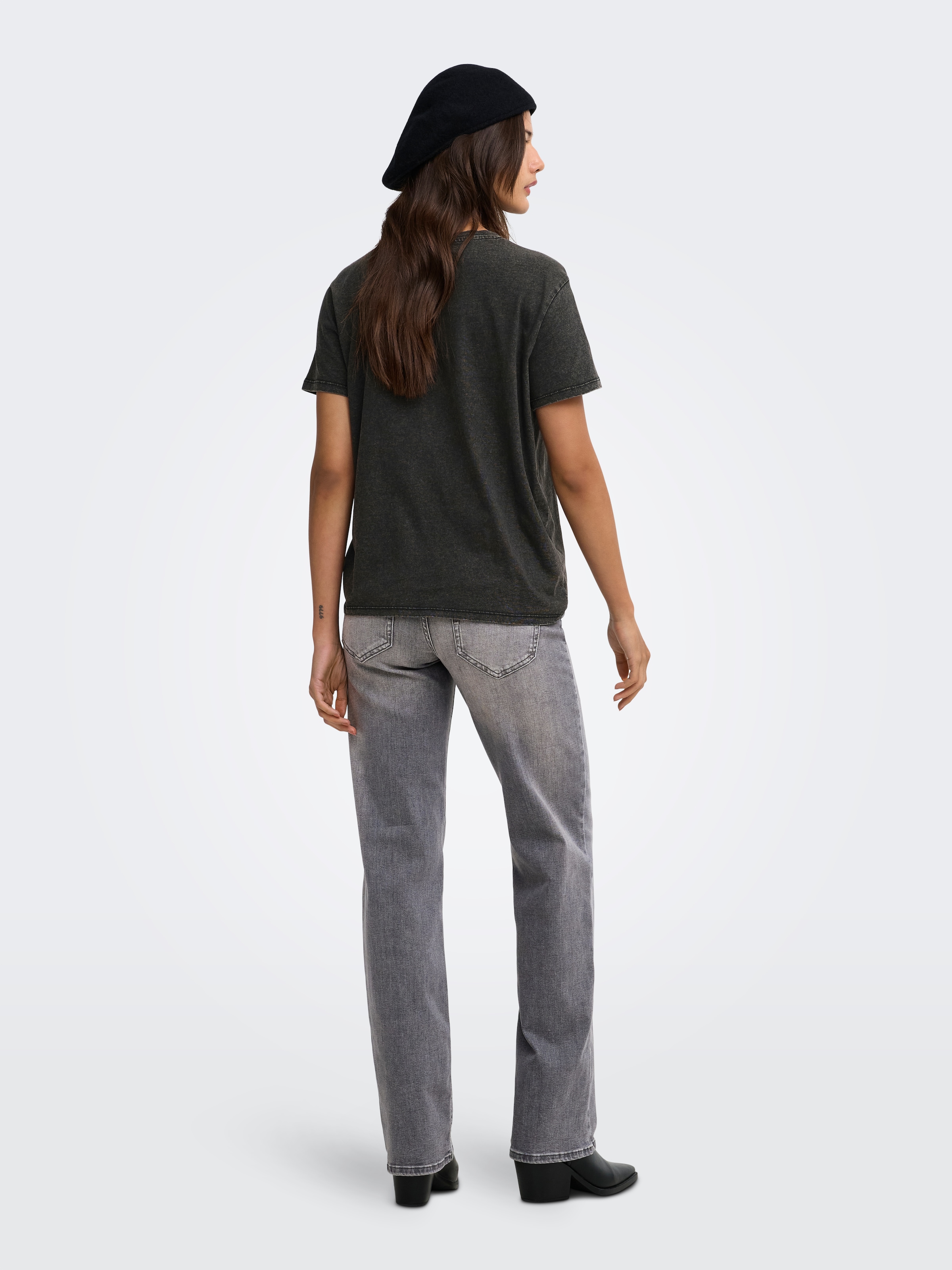 ONLY Straight-Jeans »ONLWINNIE  MID STRAIGHT DNM« Baumwollmischung, straight fit, mid waist