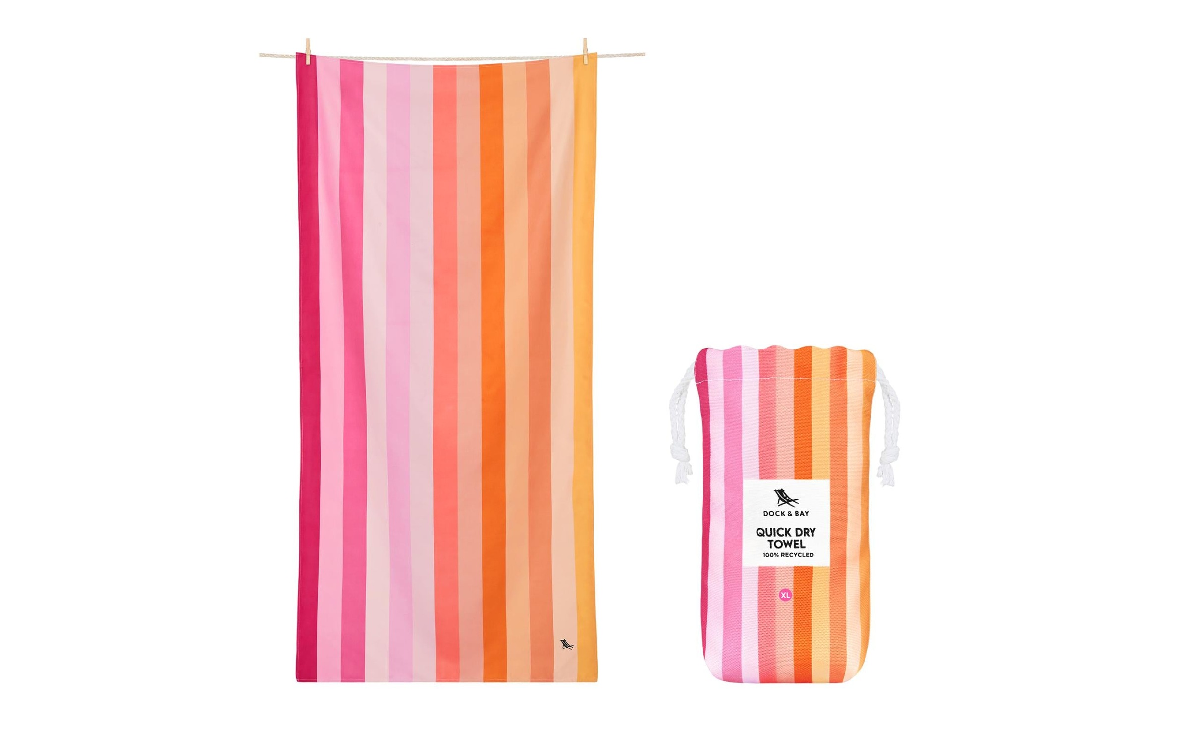 Image of Strandtuch "Dock & Bay Miami Sorbet 200 cm x 90 cm"