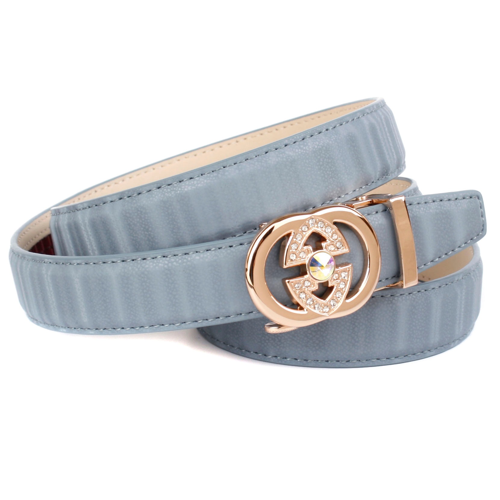 Image of Anthoni Crown Ledergürtel, mit goldfarbener Automatik Schliesse, Metallschlaufe bei Ackermann Versand Schweiz