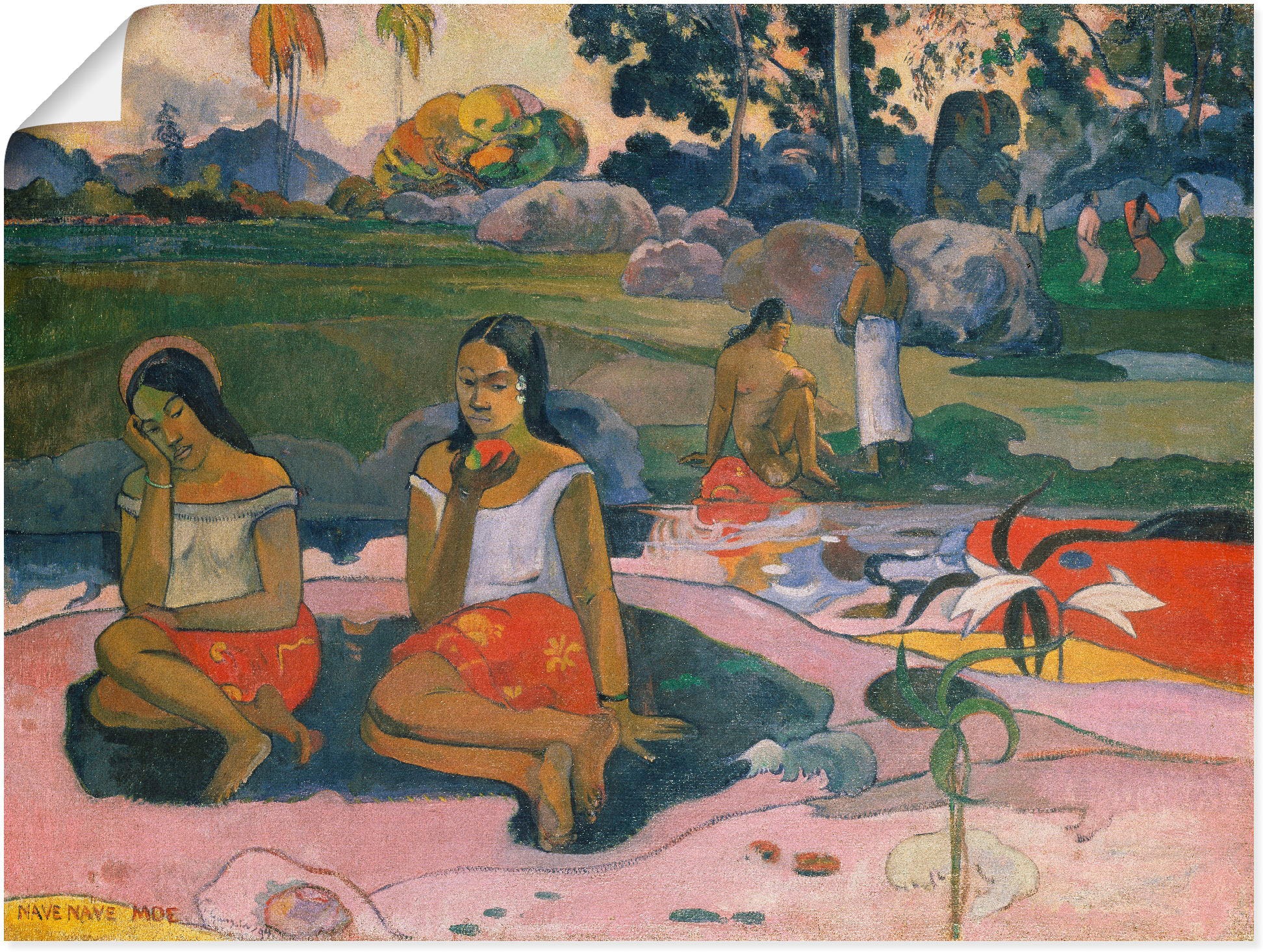 Image of Artland Wandbild »Die wunderbare Quelle (NAVE NAVE MOE)«, Frau, (1 St.), in vielen Grössen & Produktarten -Leinwandbild, Poster, Wandaufkleber / Wandtattoo auch für Badezimmer geeignet bei Ackermann Versand Schweiz