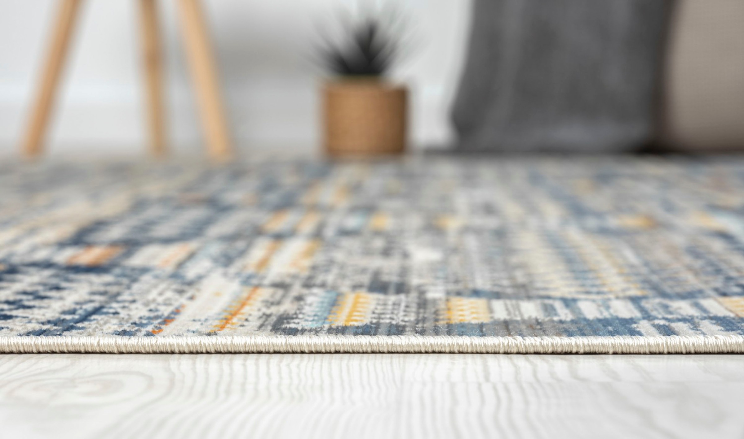 Myflair Möbel & Accessoires Tapis »Aurora 1« Rectangulaire 2 mm Höhe Flachgewebe, im modernem Used Look, superflach, weich durch Microfaser