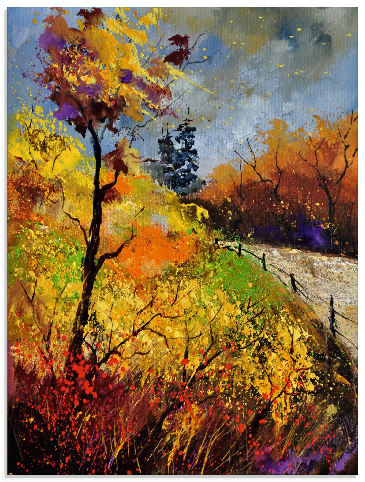 Image of Artland Glasbild »Herbst in Houroy«, Wiesen & Bäume, (1 St.) bei Ackermann Versand Schweiz