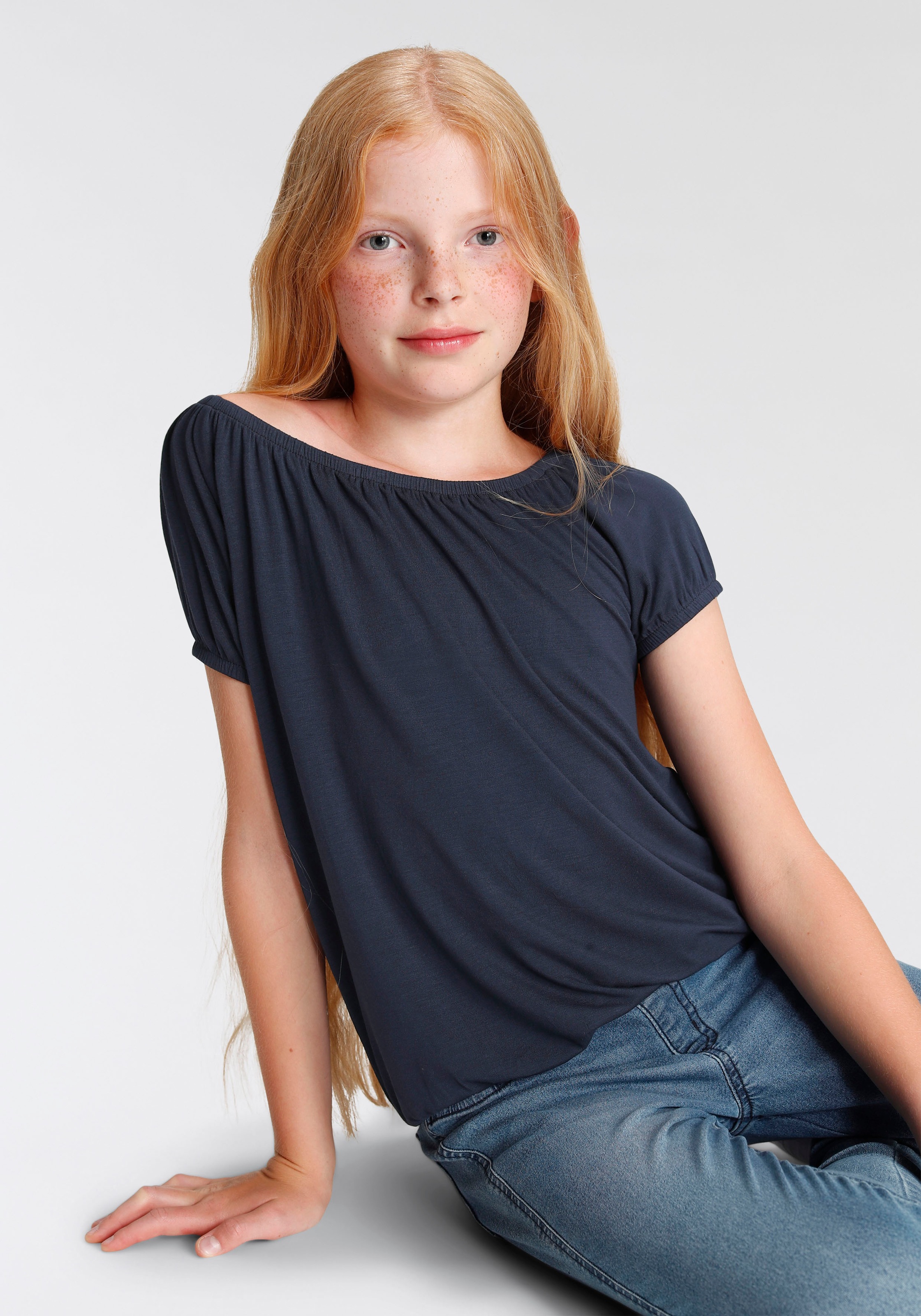 KIDSWORLD Carmenshirt, elastische Abschlüsse am Ärmel und Saum kaufen