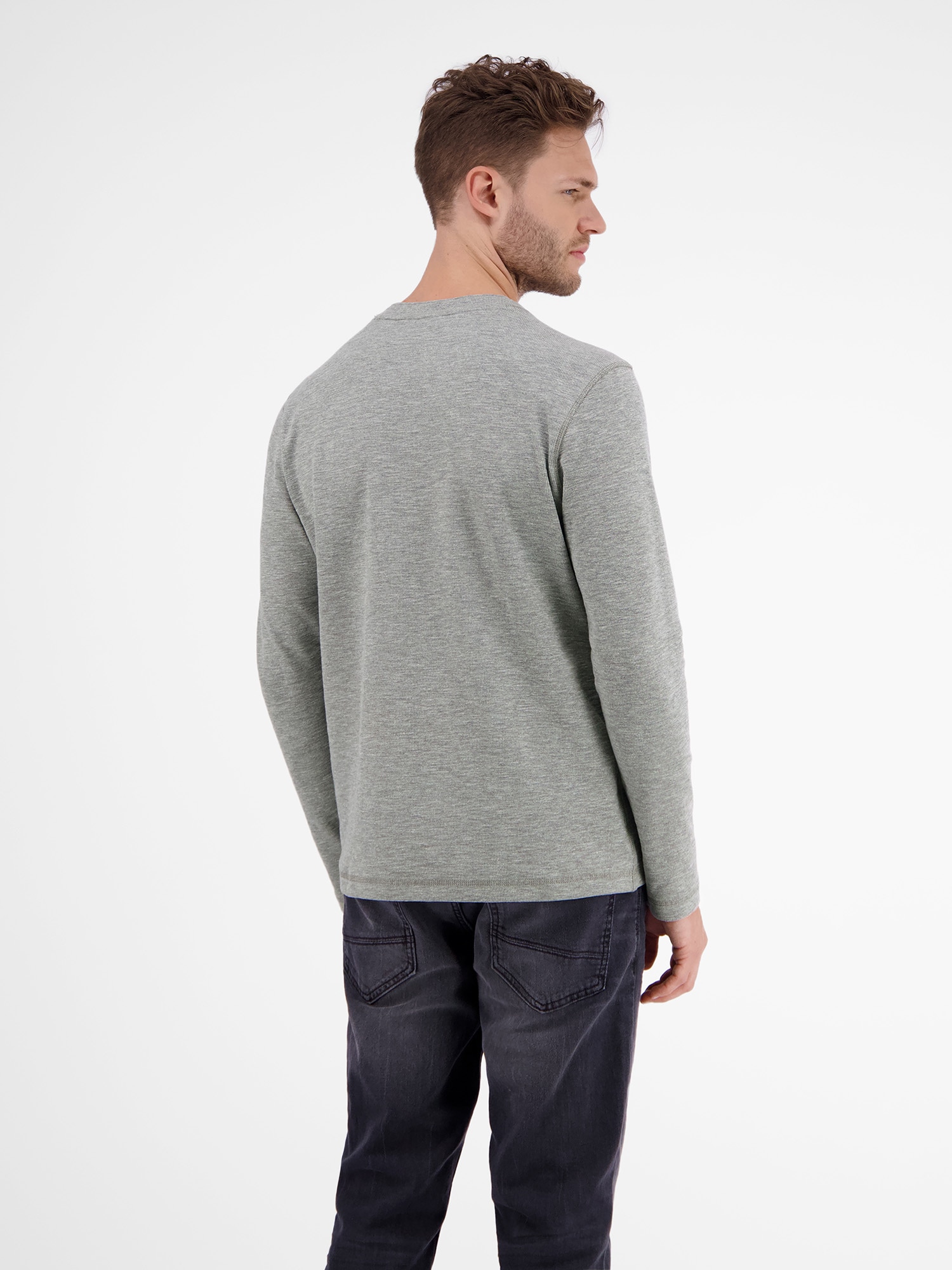 LERROS Langarmshirt »LERROS Serafino in Strukturqualität«