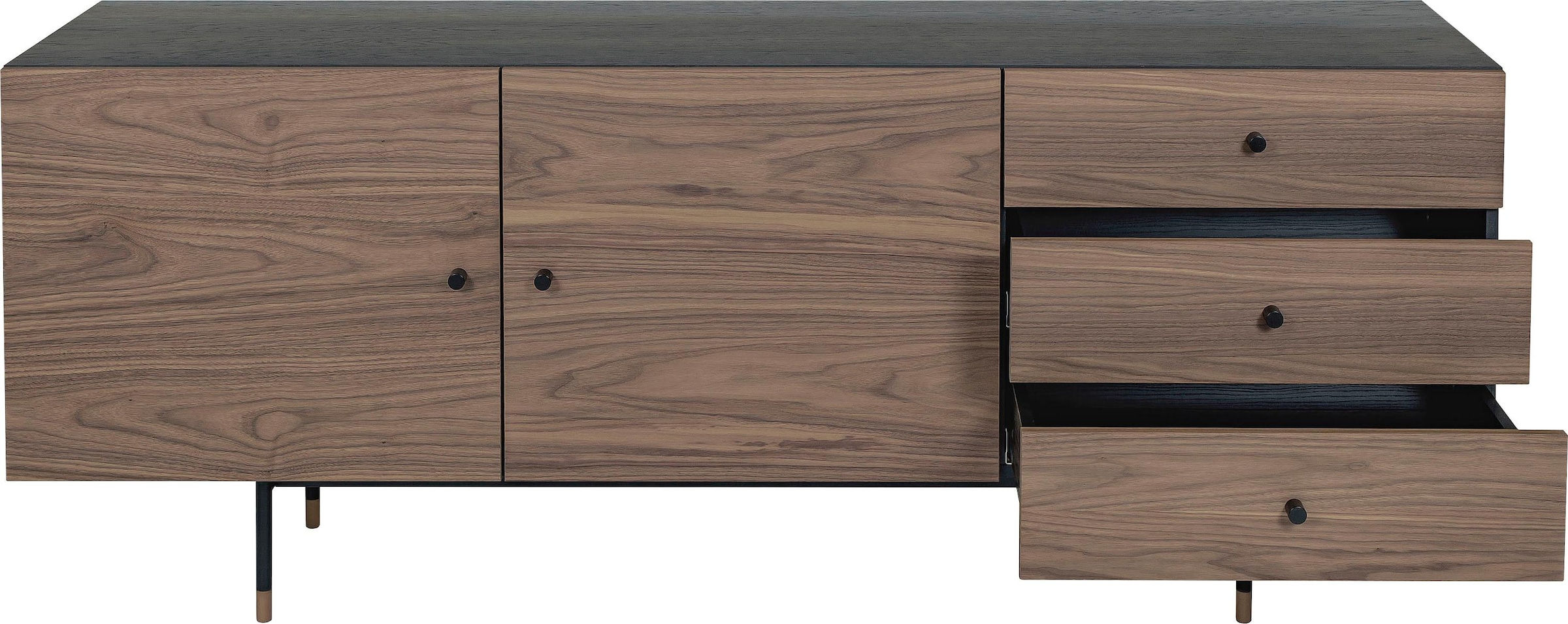 Woodman Sideboard »Daniel«, Kommode mit Holzfurnier aus Walnussbaum, Breite 180 cm, FSC®