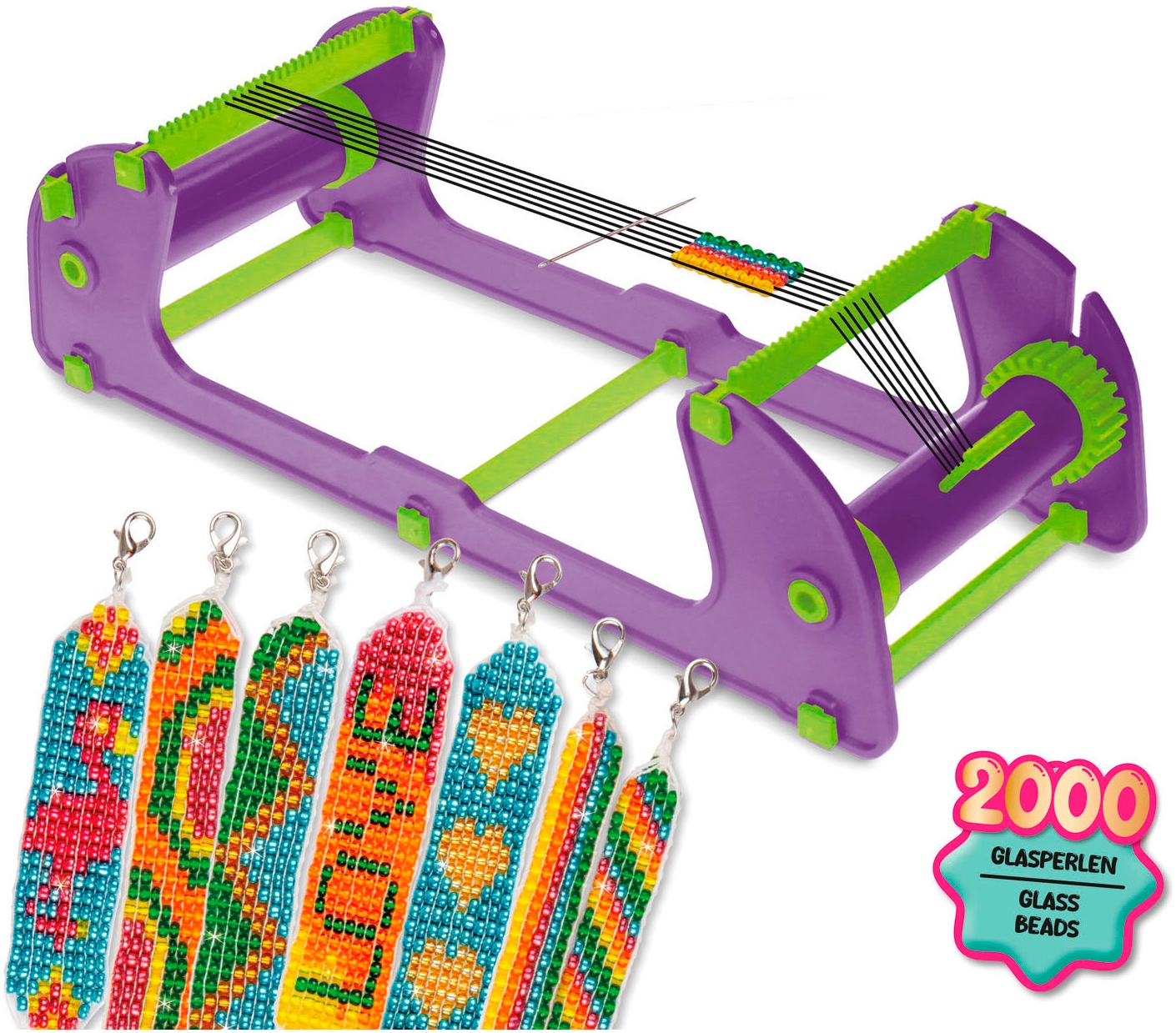 Lena® Set créatif »Rocailles Perlenwebrahmen« Made in Europe