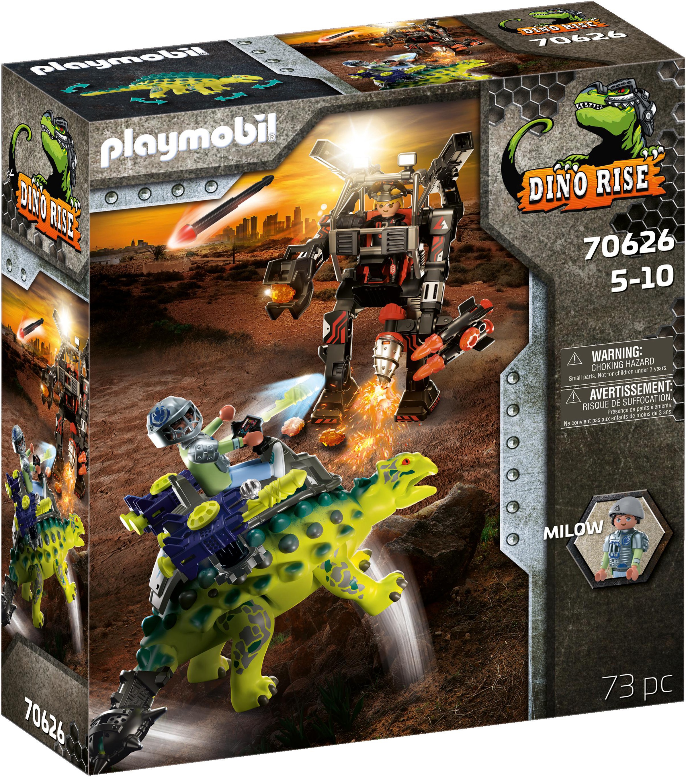 Image of Playmobil® Konstruktions-Spielset »Saichania - Saichania: Abwehr des Kampfläufers (70626), Dino Rise«, (73 St.), Made in Europe bei Ackermann Versand Schweiz