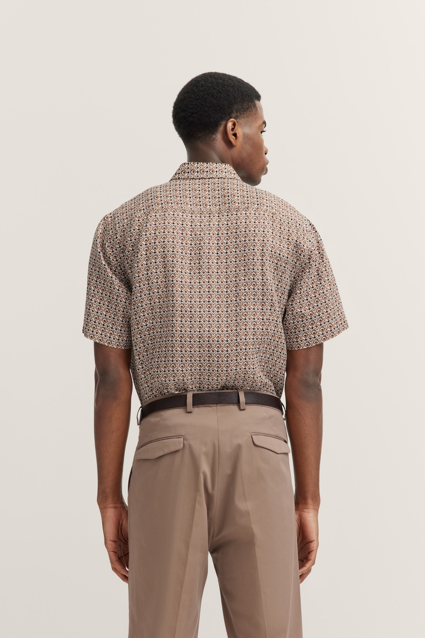 bugatti Chemise à manches courtes aus Leinen