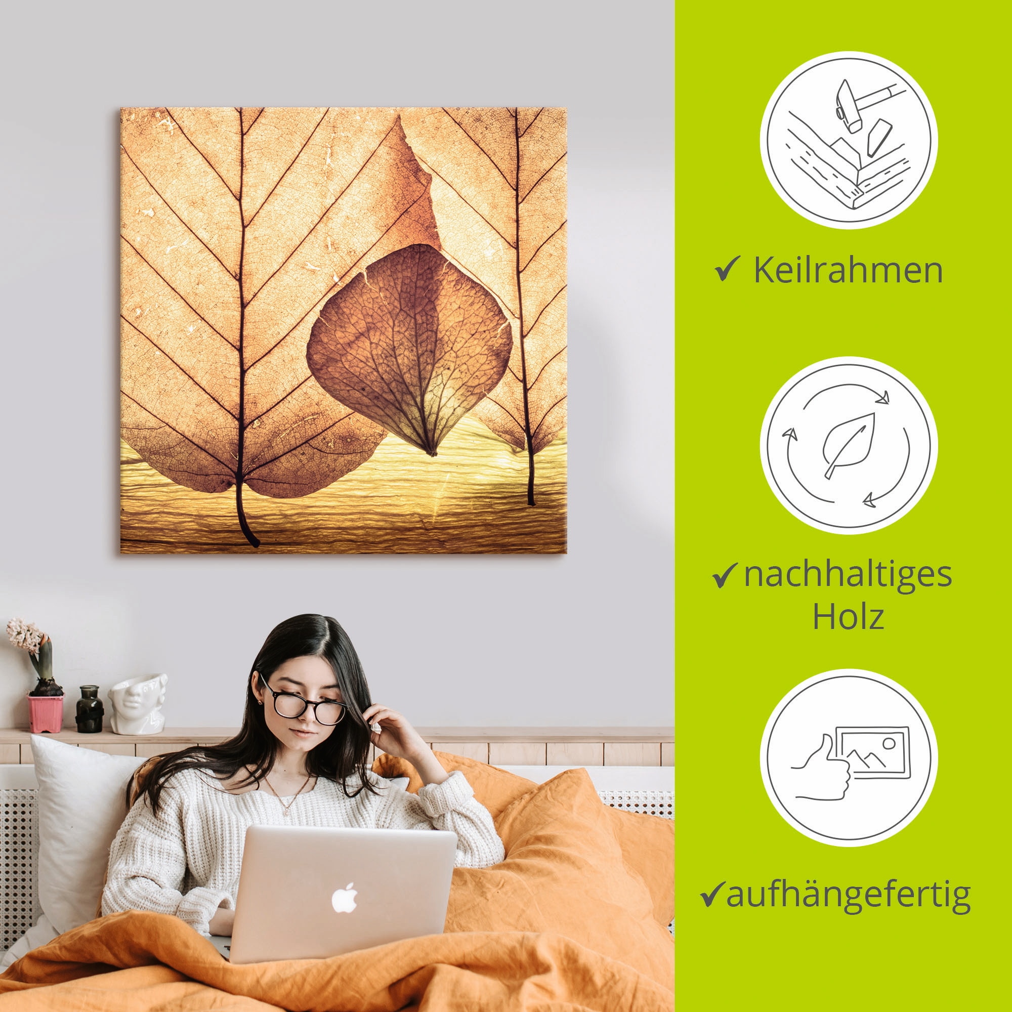 Artland Tableau sur toile »Losgelöst« 1 cuis tlg. auf Keilrahmen gespannt