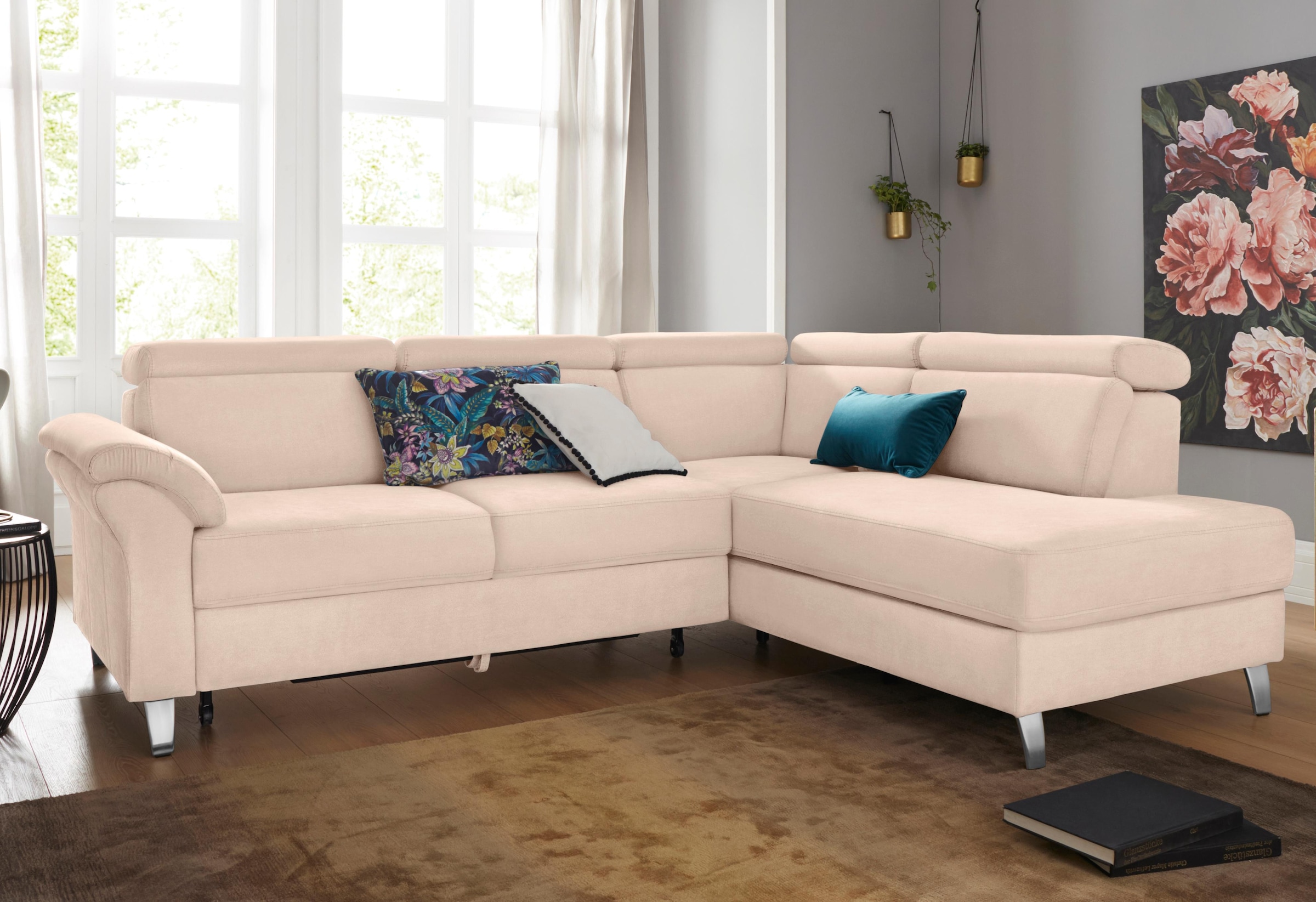 sit&more Ecksofa »Arngast L-Form« inklusive Kopfteilverstellung und Federkern