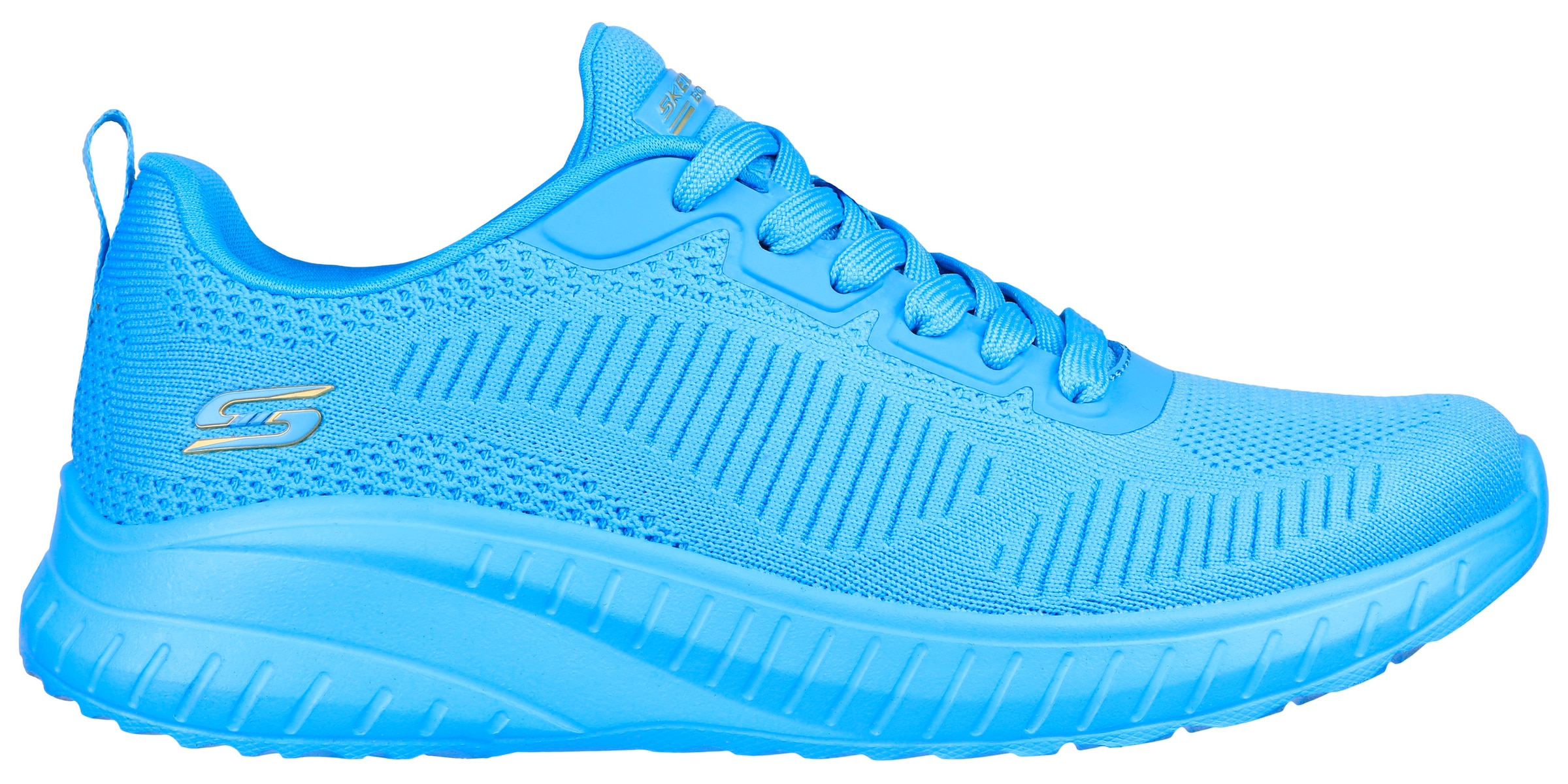 Skechers Sneaker »BOBS SQUAD CHAOS-COOL RYTHMS«, Knitwear-Sneaker, Schnürschuh, Trainingsschuh in veganer Verarbeitung