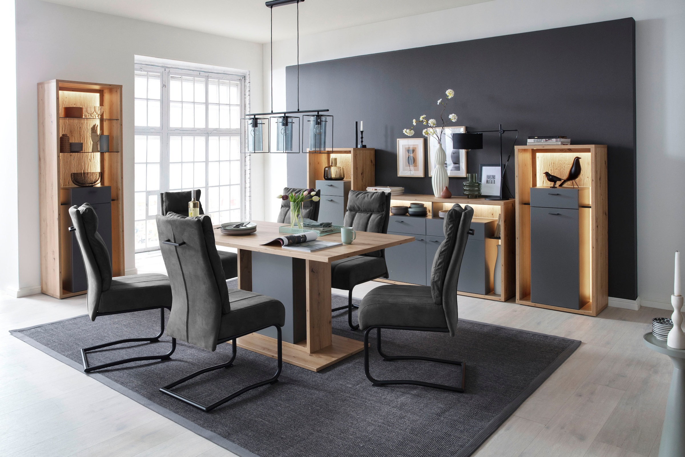 MCA furniture Esstisch »Lizzano«, Landhausstil Tisch 80 cm auf modern, bis 160 breit Kg versandkostenfrei belastbar