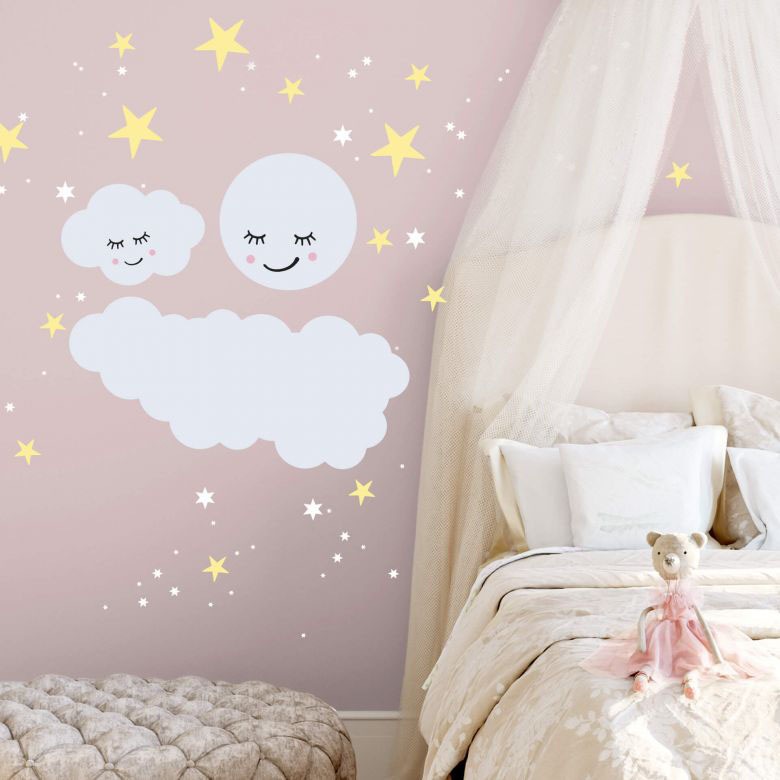 Image of Wall-Art Wandtattoo »Sterne Wolke Mond Leuchtsticker«, (1 St.) bei Ackermann Versand Schweiz