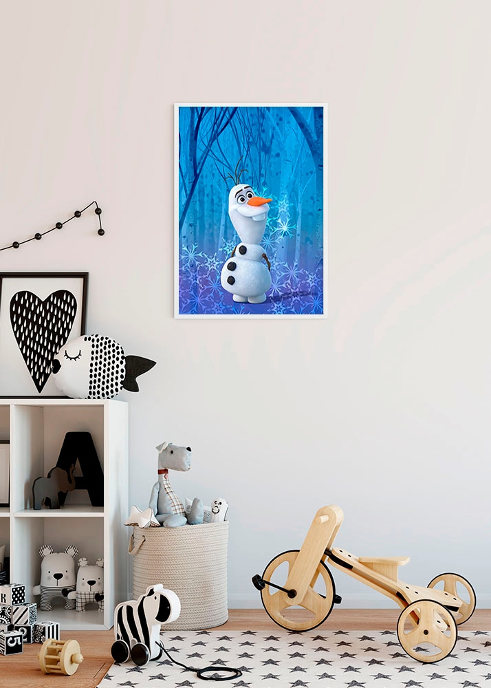 Komar Bild »Frozen Olaf Crystal«, Disney, (1 St.), Wandbild zur Dekoration im Kinderzimmer - ohne Rahmen