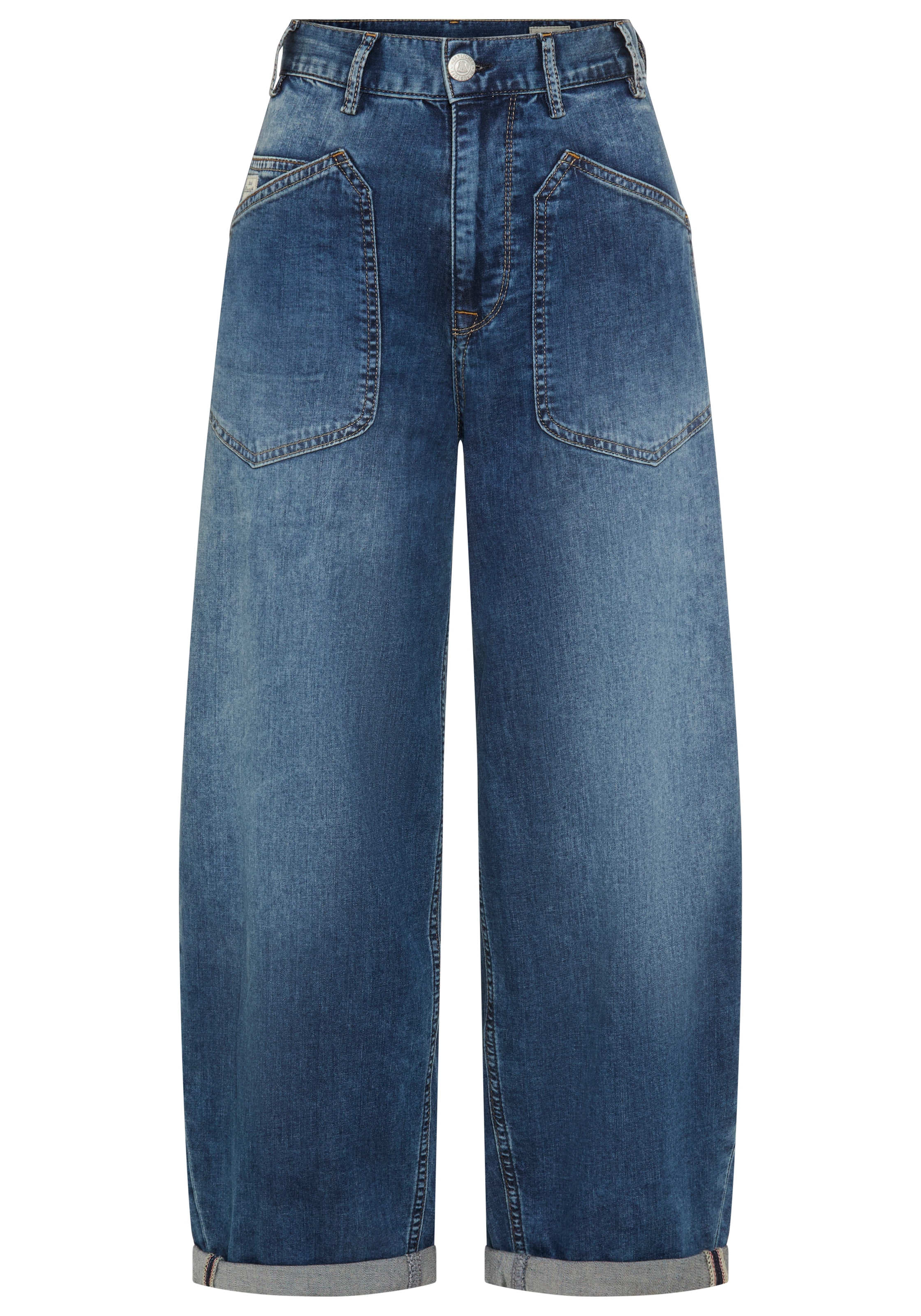 Herrlicher Jeans loose fit »Meryll Denim Light« O-Shape mit aufgesetzten Taschen