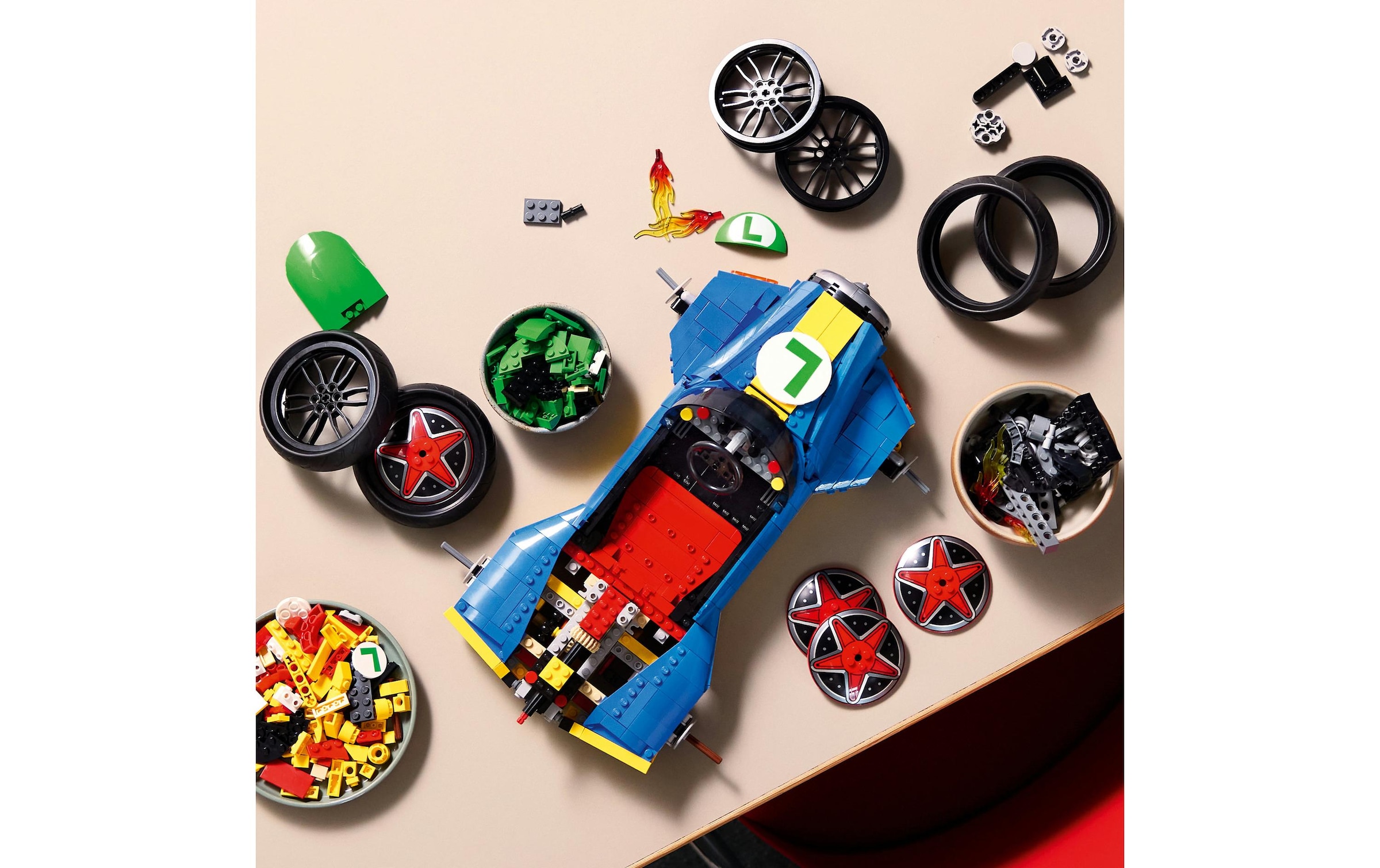 LEGO® Konstruktionsspielsteine »Mario Kart: Luigi & Turboflitzer (72050), LEGO Super Mario« Made in Europe