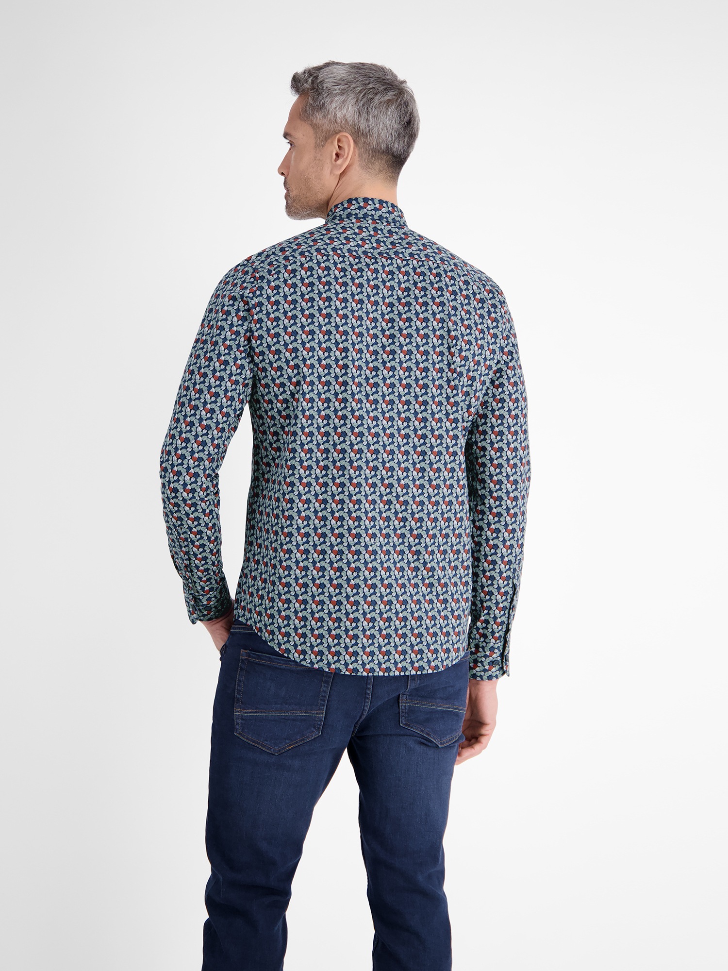 LERROS Chemise à manches longues »Herren Langarmhemd, modisch gemustert«