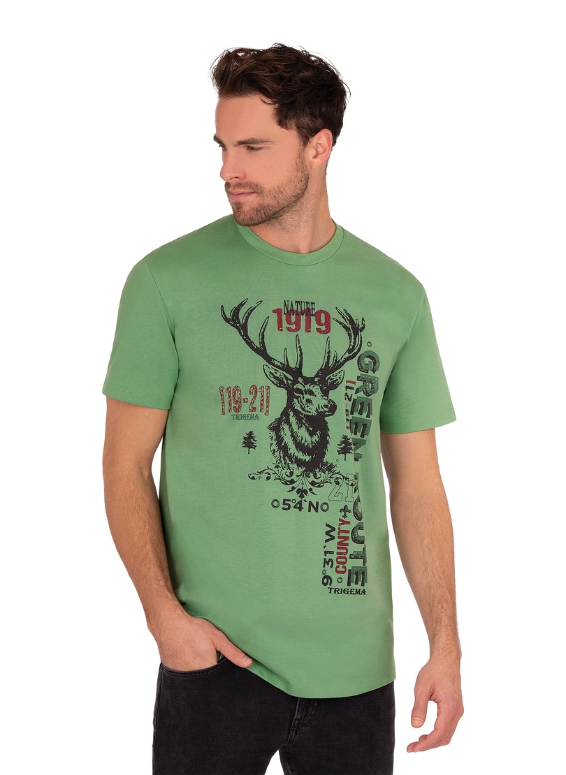 Image of Trigema T-Shirt, in Öko-Qualität mit Hirsch-Motiv bei Ackermann Versand Schweiz