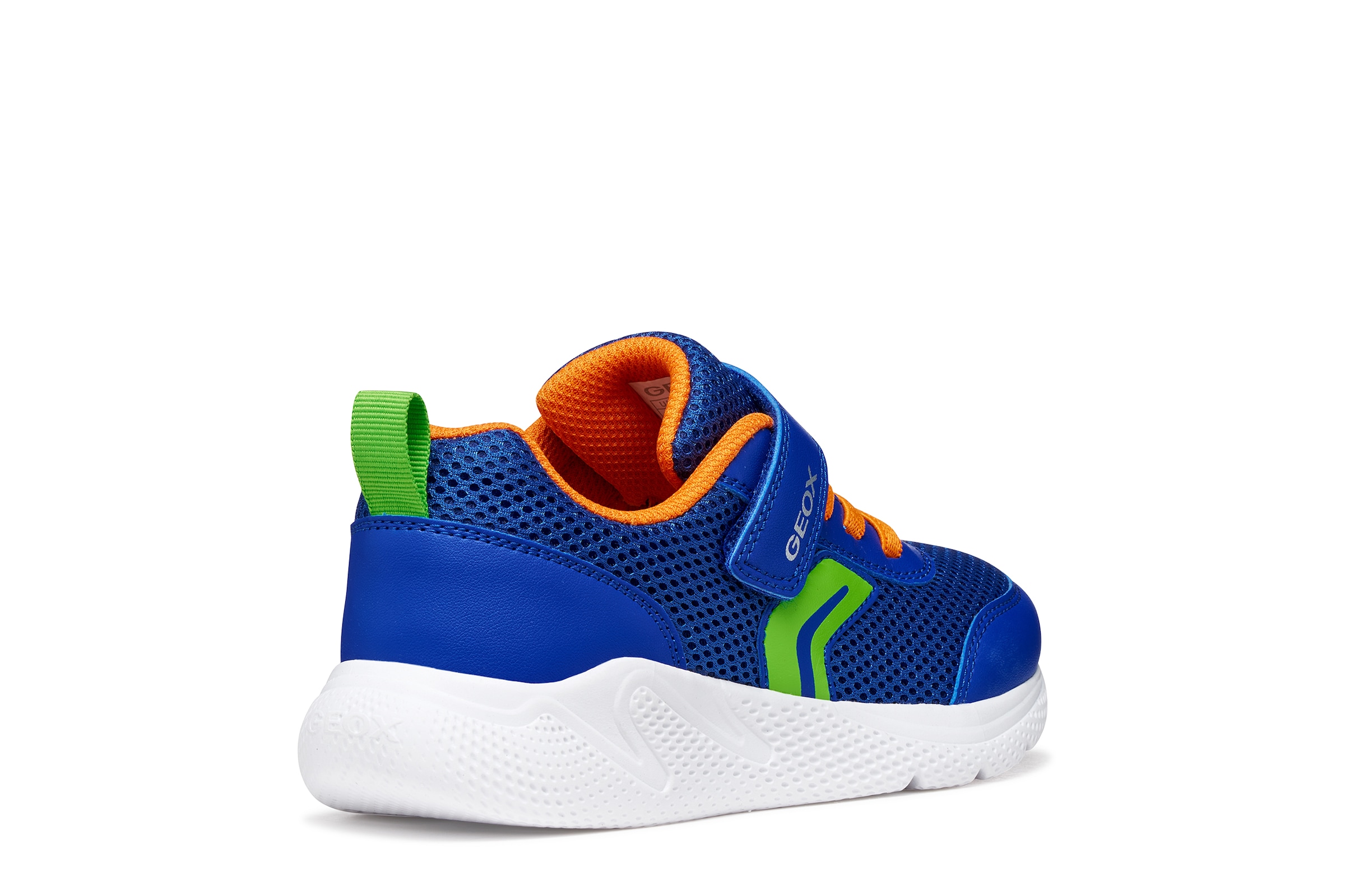 Geox Sneaker »J SPRINTYE BOY«  Halbschuh mit bunten Besätzen, Grössenschablone zum Download